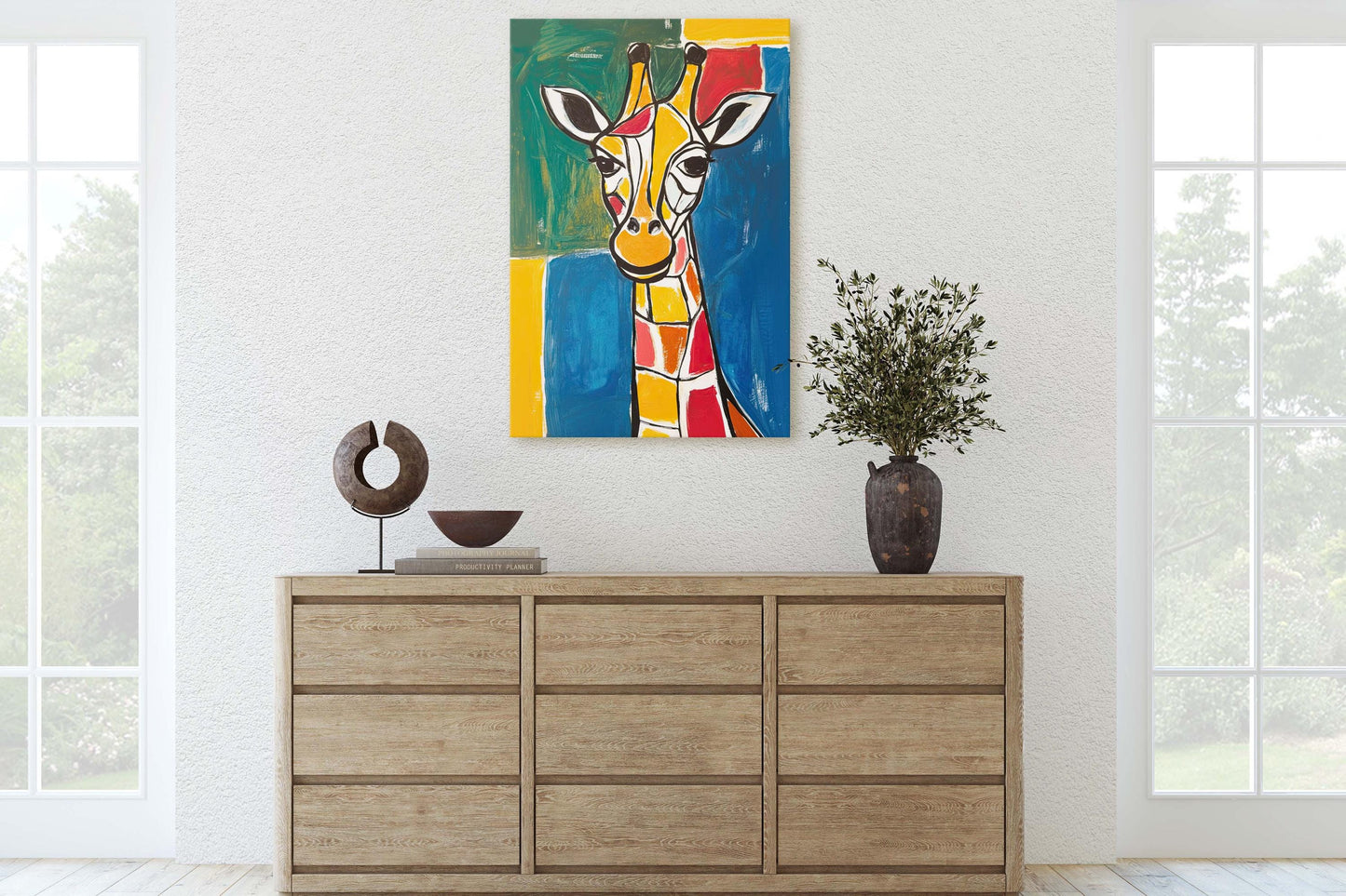 Giraffe Pop Art, Abstract Giraffe, Modern Print