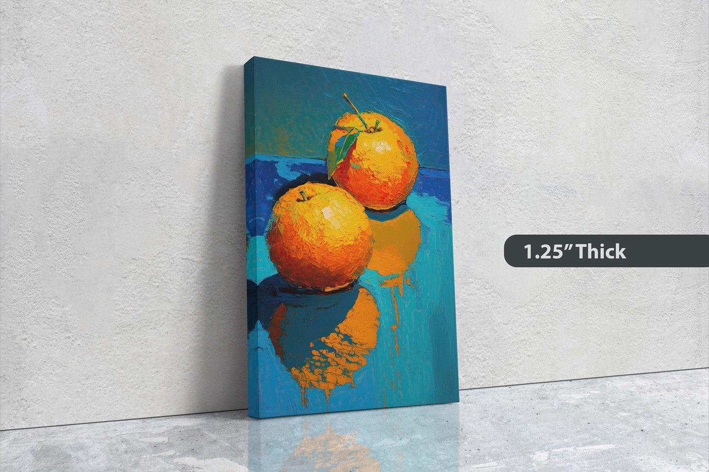 Oranges Painting, Still Life, Contemporary, Modern Decor, Food Decor, Kitchen Art, Dining room, Ready to Hang, Large Print, Traditional