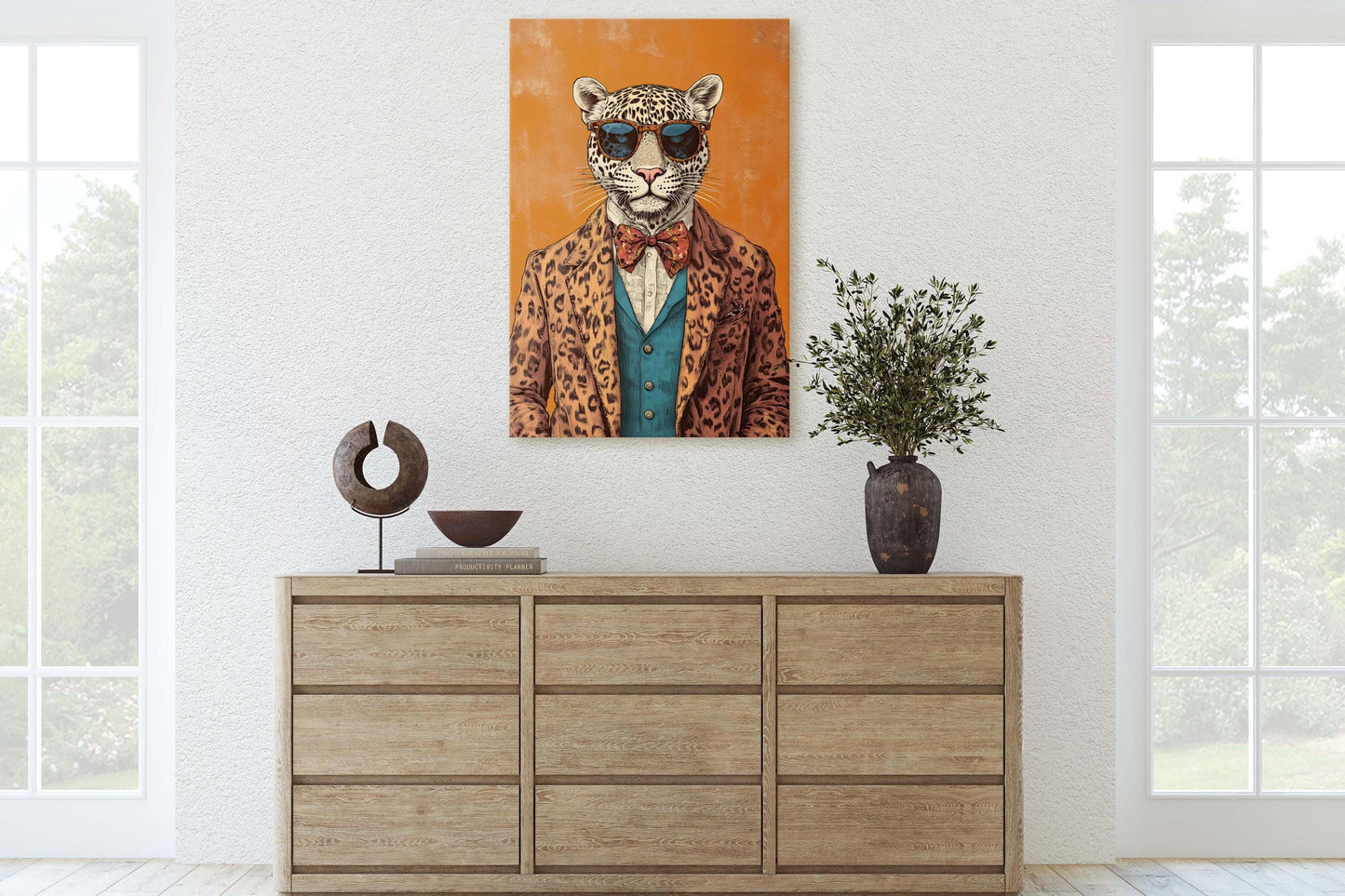 Hipster Leopard, Hipster Cheetah, Modern Art, Animal Print
