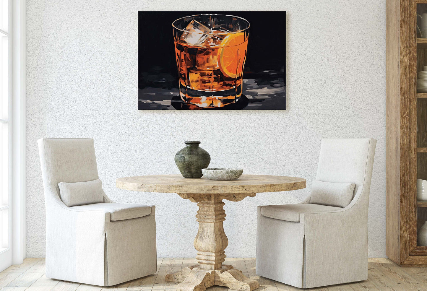 Old Fashioned, Bar Decor, Restaurant art, Kitchen Decor, Dining Room Art, Whiskey, Cocktail Print