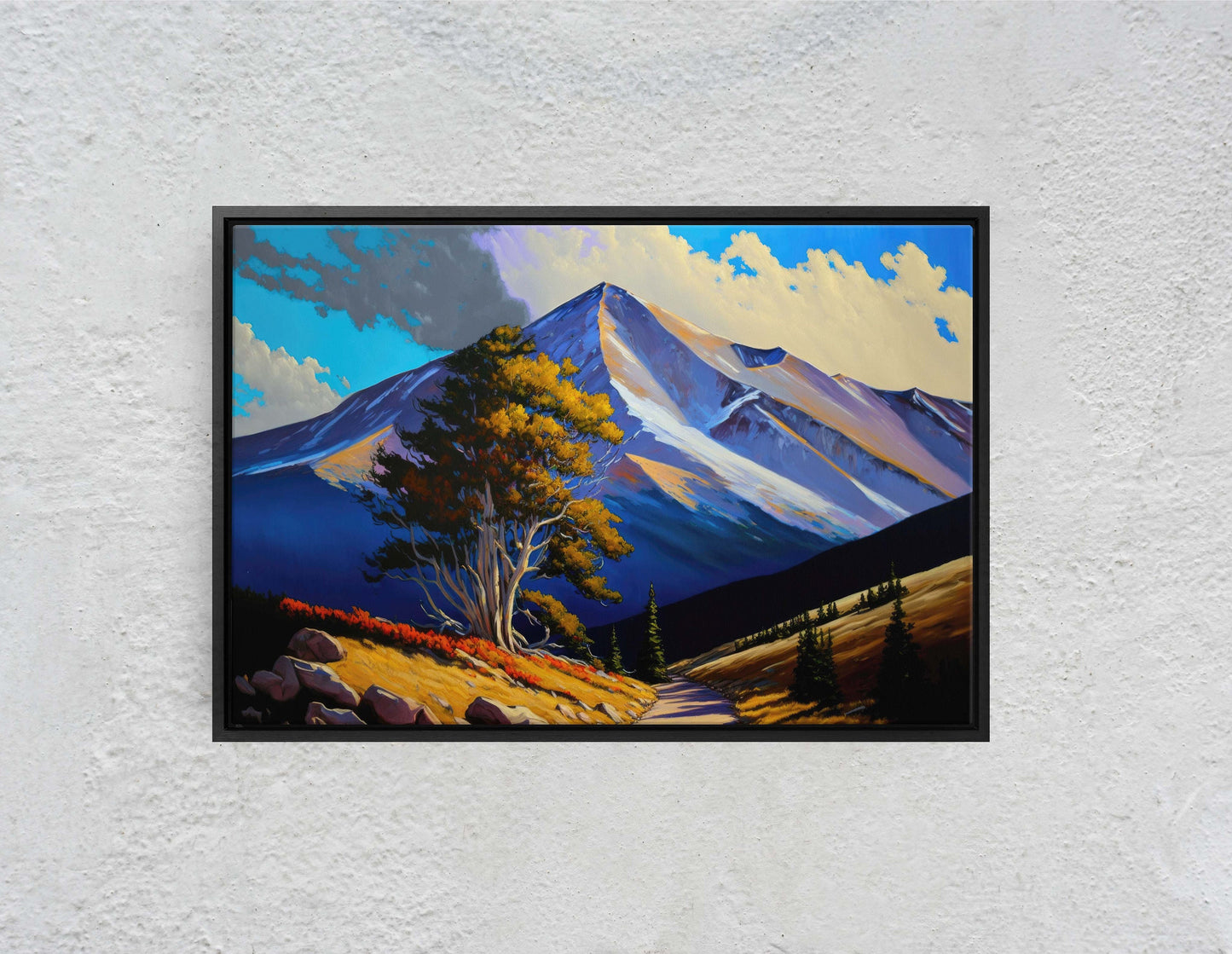 Pikes Peak Colorado Canvas Art Ready To Hang Large Print, Oil Painting, Landscape