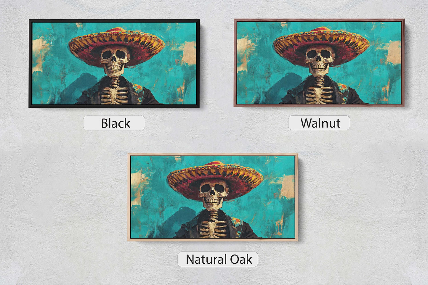 Skeleton Day of the Dead, Calavera, Dia De Los Muertos, Blue Green