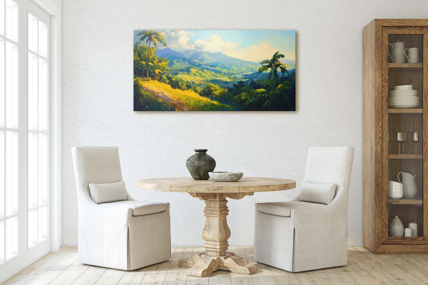 Blue Mountains, Jamaica Art, Tropical Decor, Tropics Art, Extra Large Print