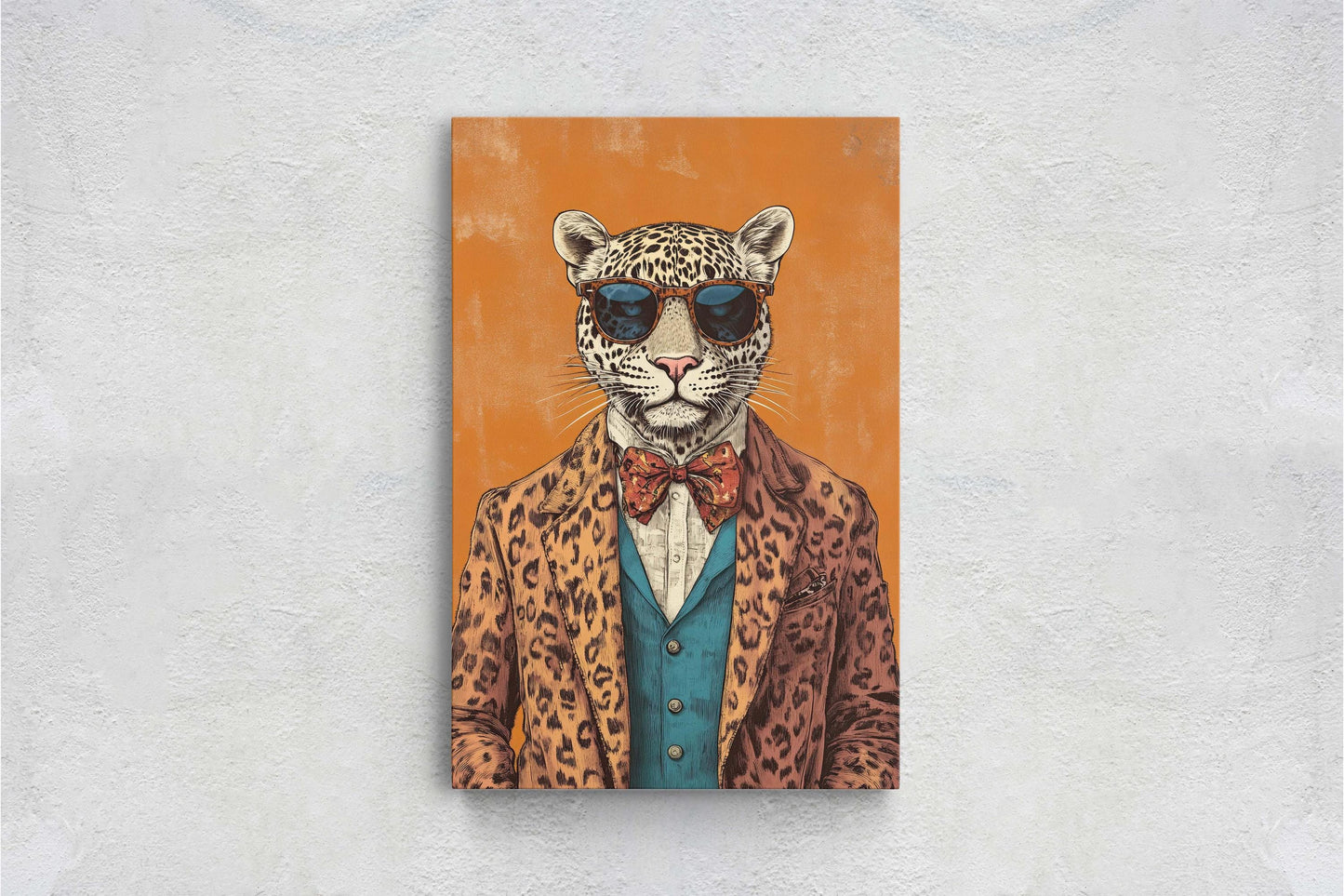 Hipster Leopard, Hipster Cheetah, Modern Art, Animal Print