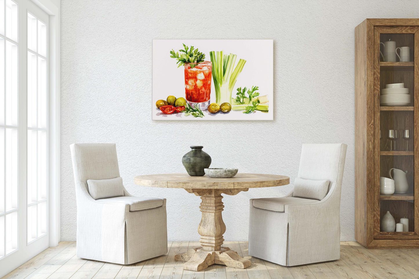 Bloody Mary Print, Food Decor, Drink Art, Dining Room