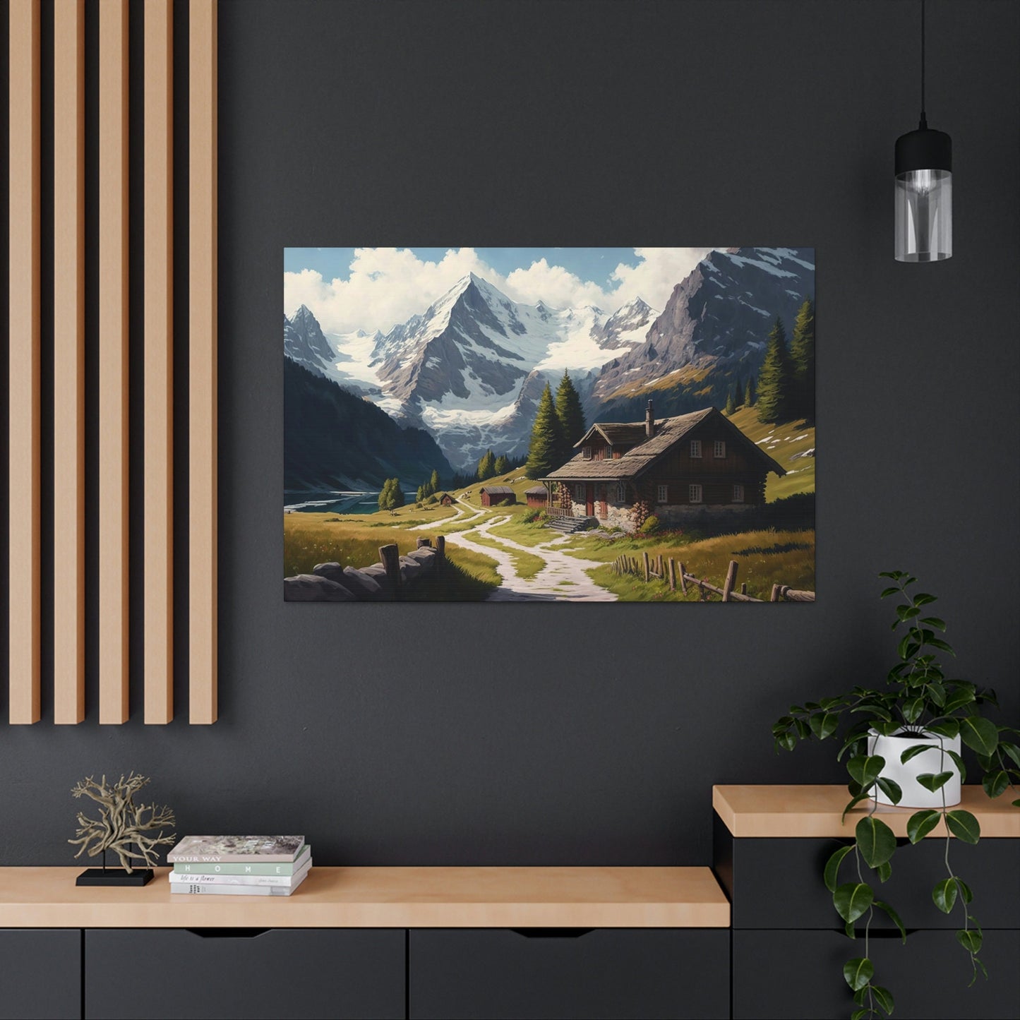 Swiss Alps Canvas Art Ready To Hang