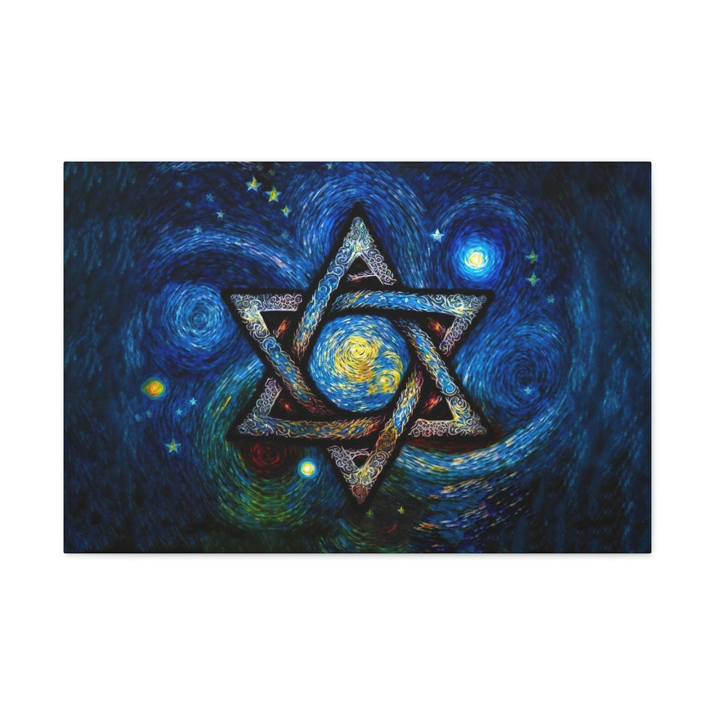 Star of David Canvas Art Ready To Hang