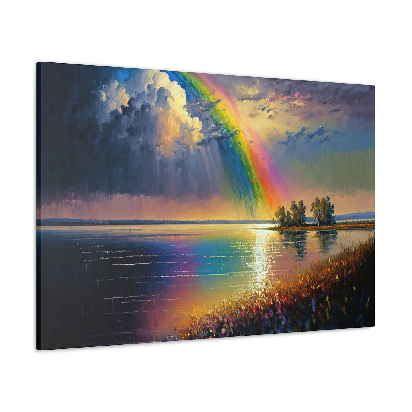 Rainbow Lake Canvas Art Ready To Hang
