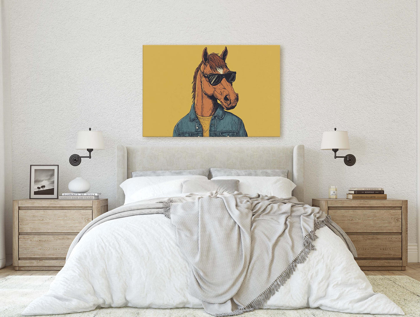 Hipster Horse Print, Street Art, Graffiti Print, Pop Art, Modern Decor
