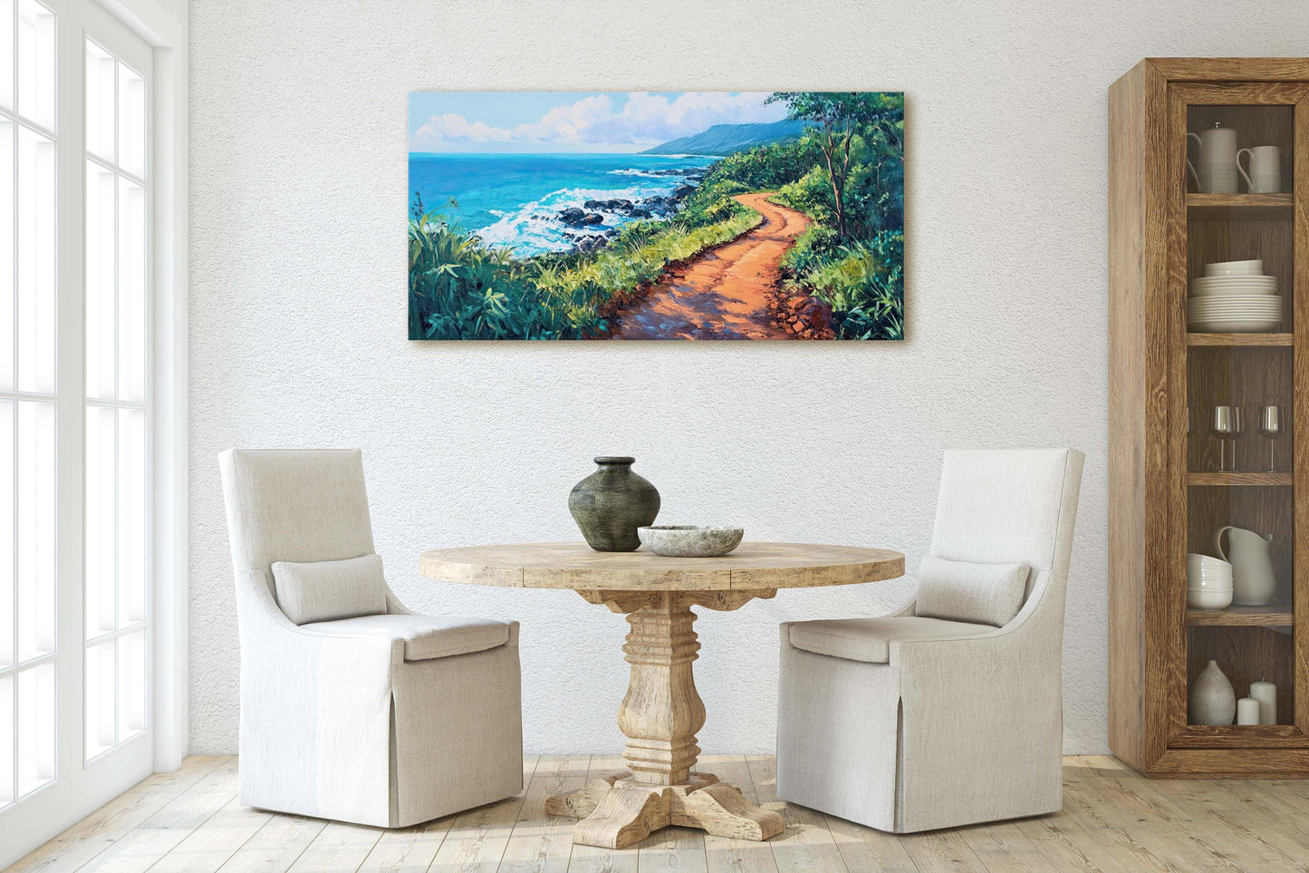 Road to Hana, Maui Hawaii Art, Beach Painting, Scenic Drive