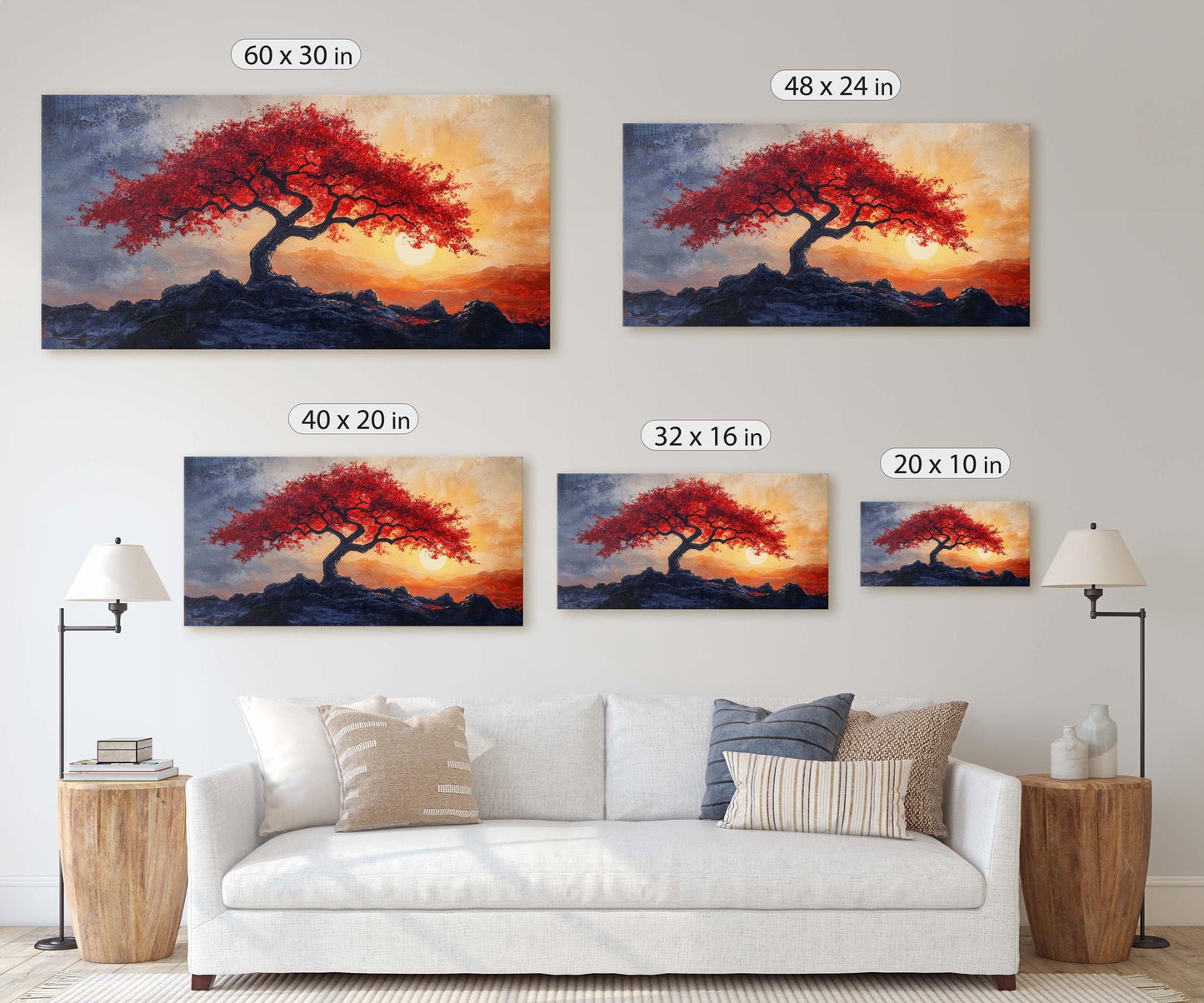 Japanese Tree, Maple Blossom, Cherry Blossom, Asian Decor