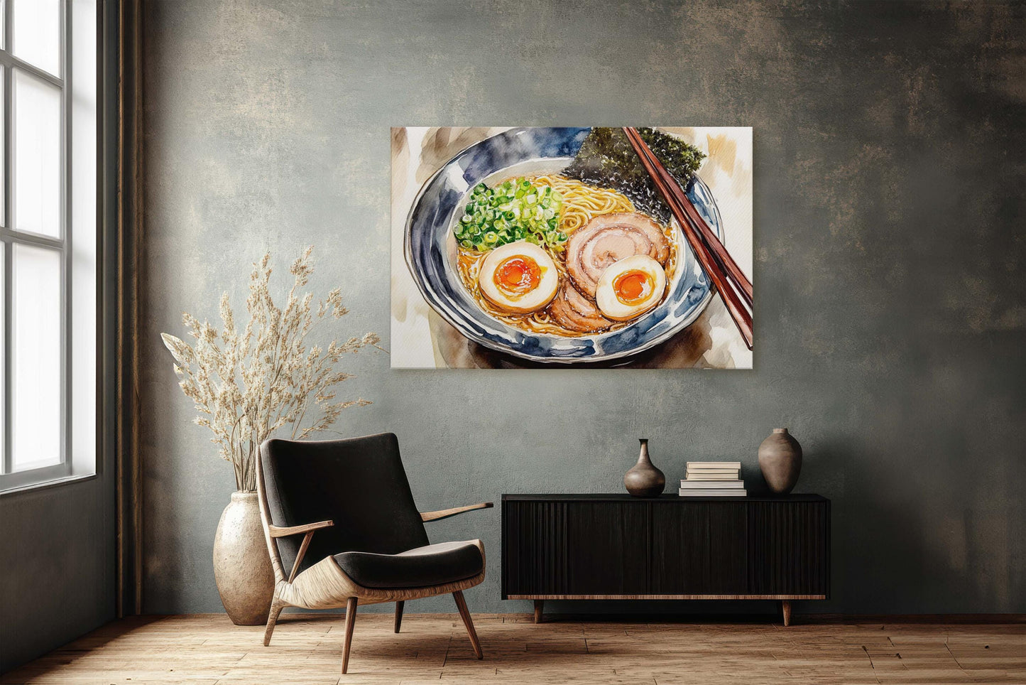 Ramen Print, Japan Art, Food Print, Kitchen Art