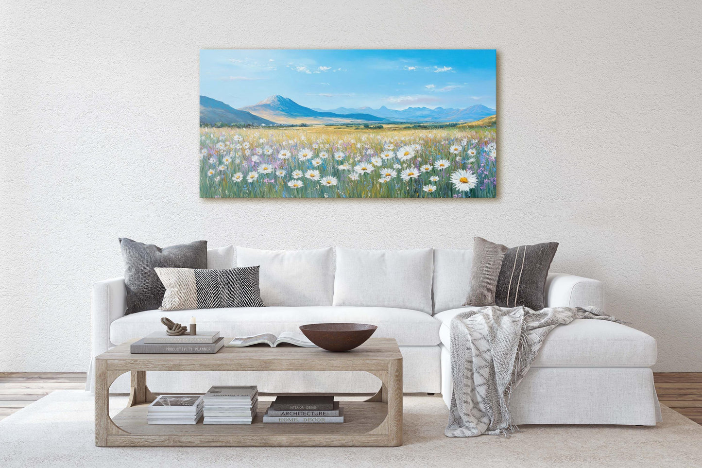 Daisy WIldflowers, Lily Flowers, Mountain Landscape