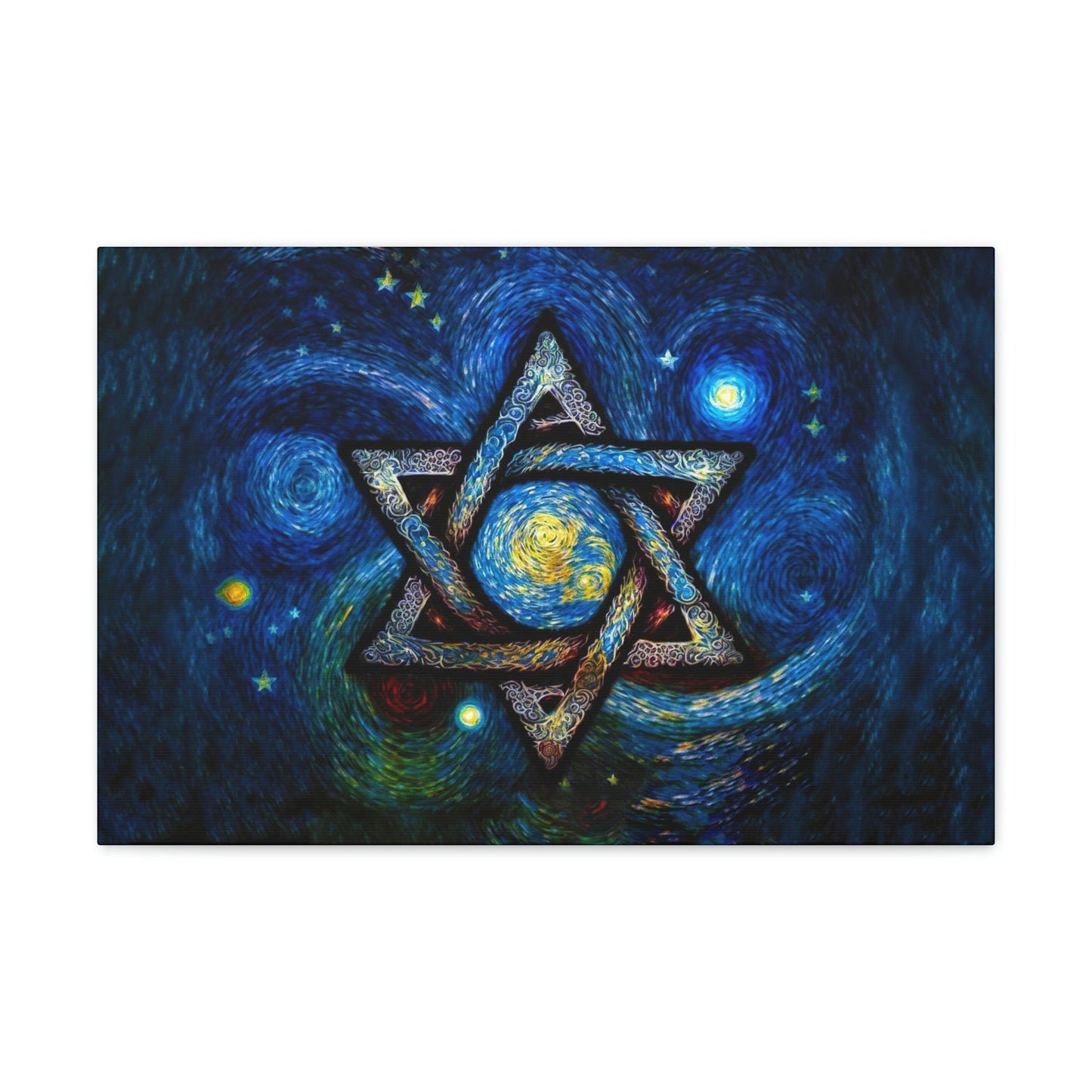 Star of David Canvas Art Ready To Hang