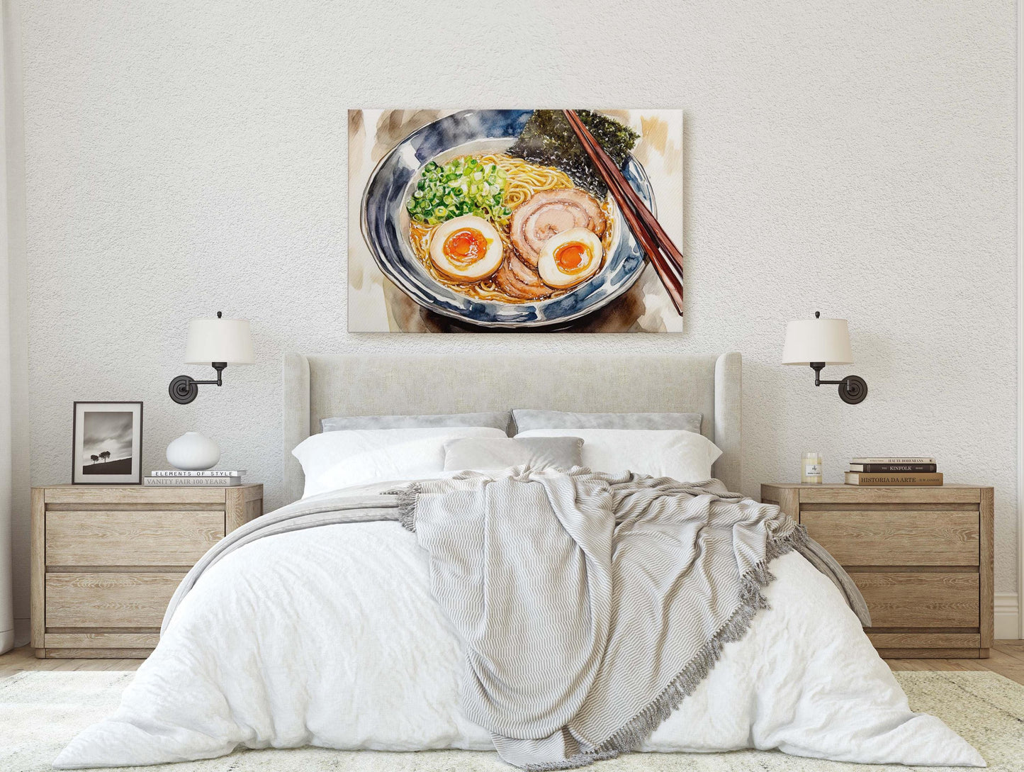 Ramen Print, Japan Art, Food Print, Kitchen Art