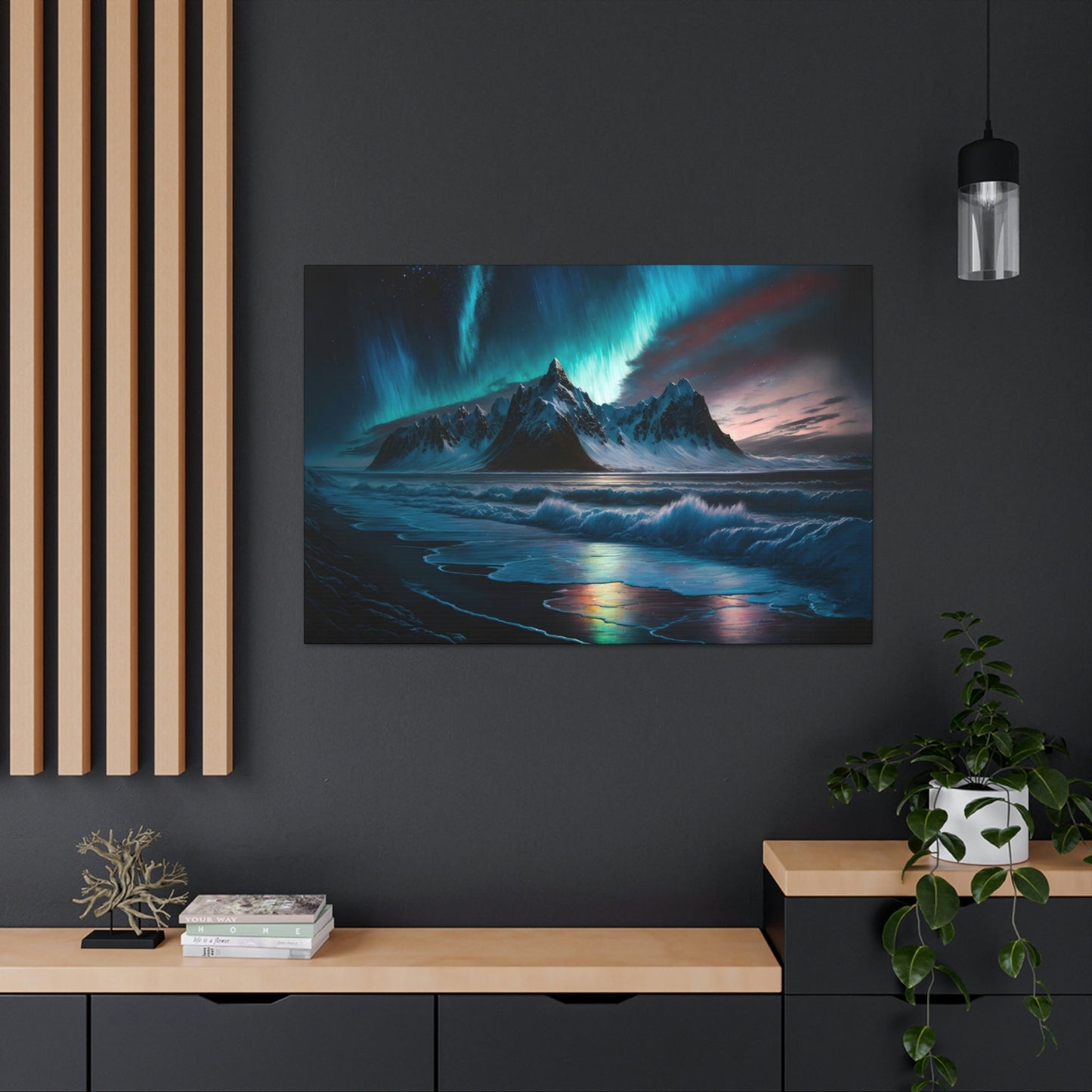 Iceland Aurora Borealis Canvas Art