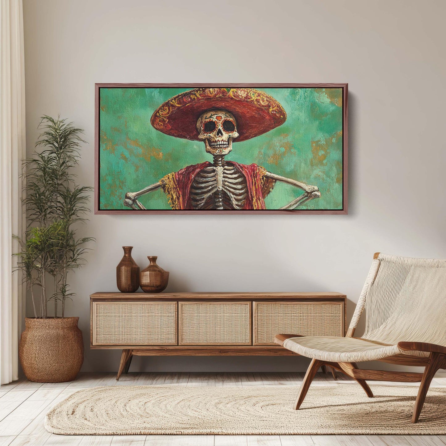 Day of Dead Skeleton, Emerald Green, dia de los muertos, Sombrero