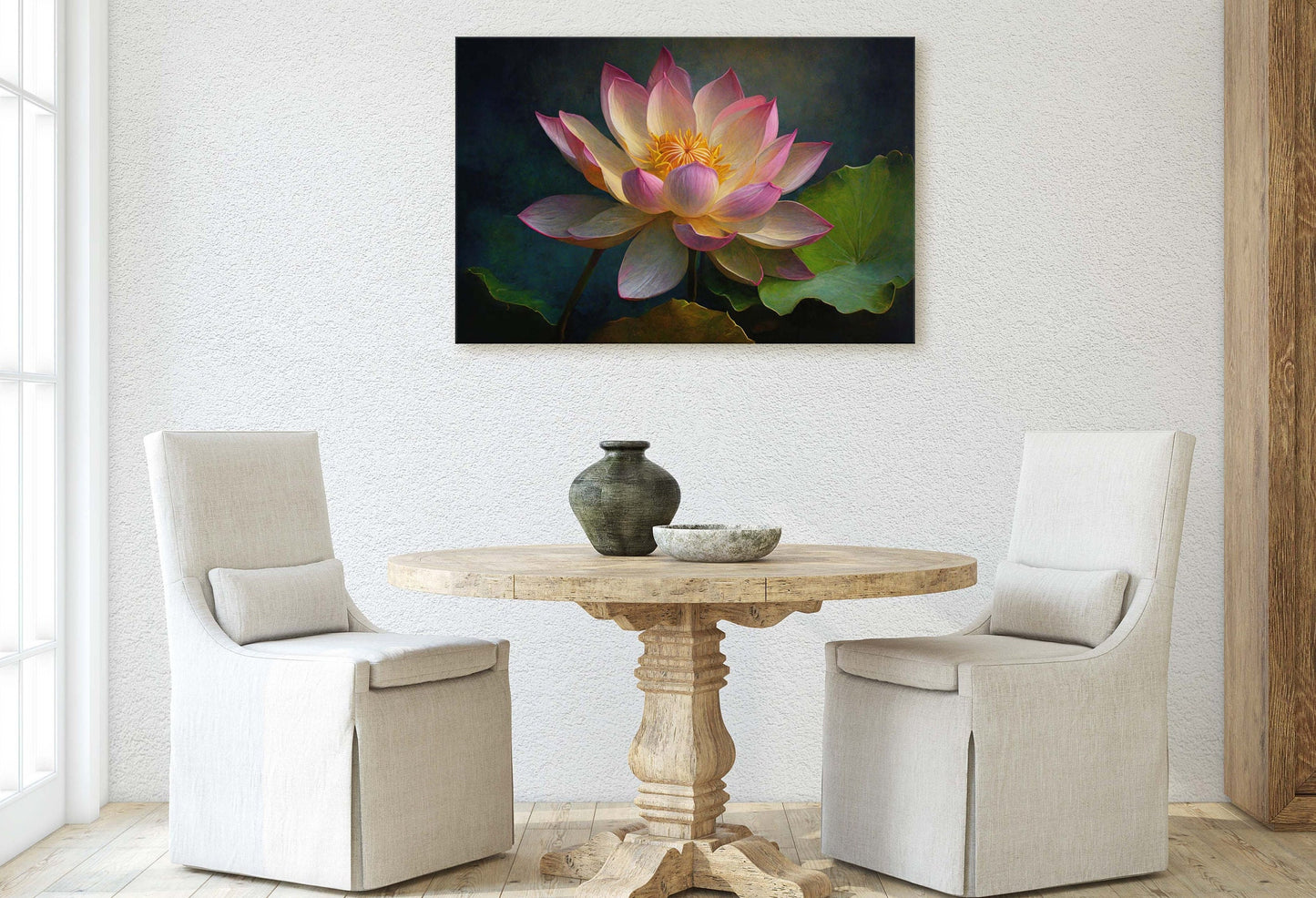 Lotus Flower Canvas Art Ready To Hang