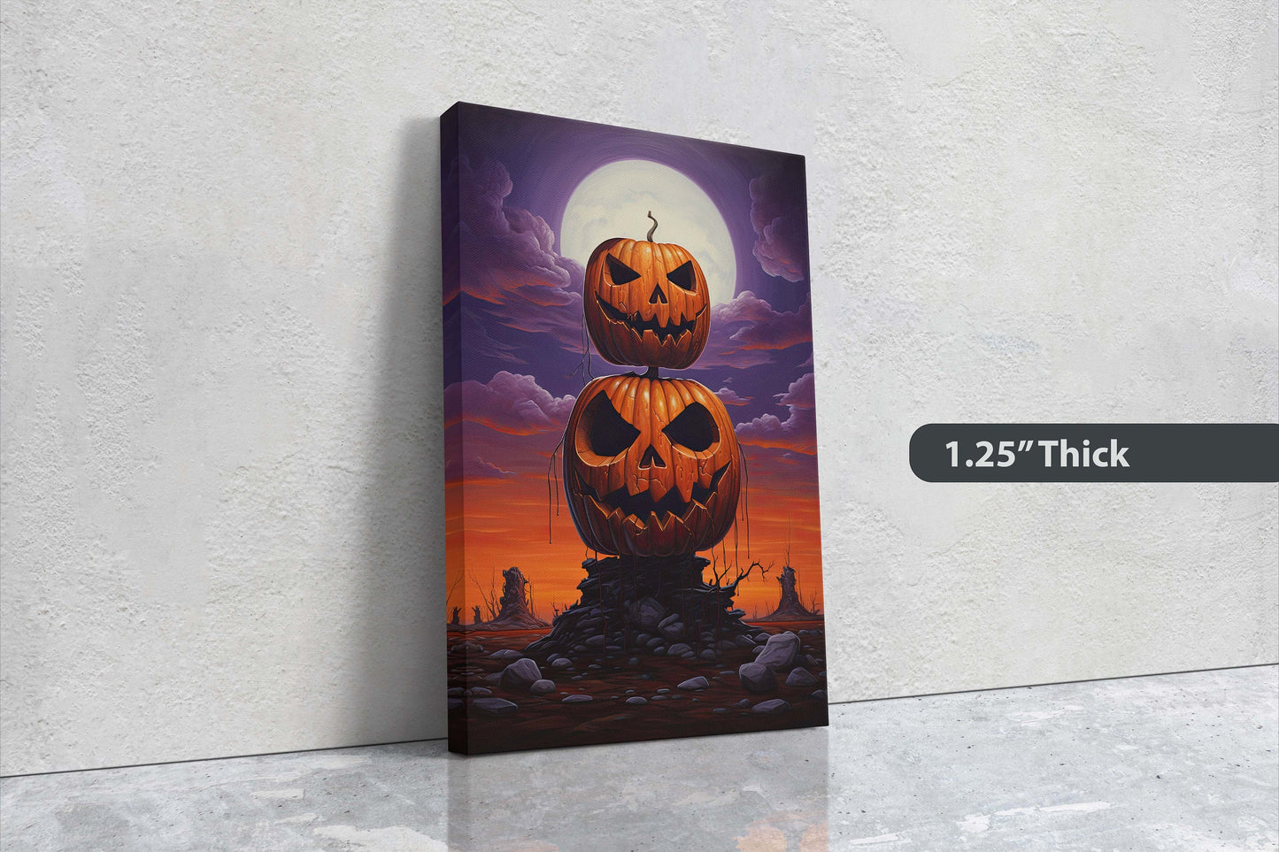 Jack-O-Lantern, Halloween Print, Spooky Fun, Moon Halloween, Creepy Crypt, Halloween Cemetery, Kid Friendly Scary, Pumpkin Patch