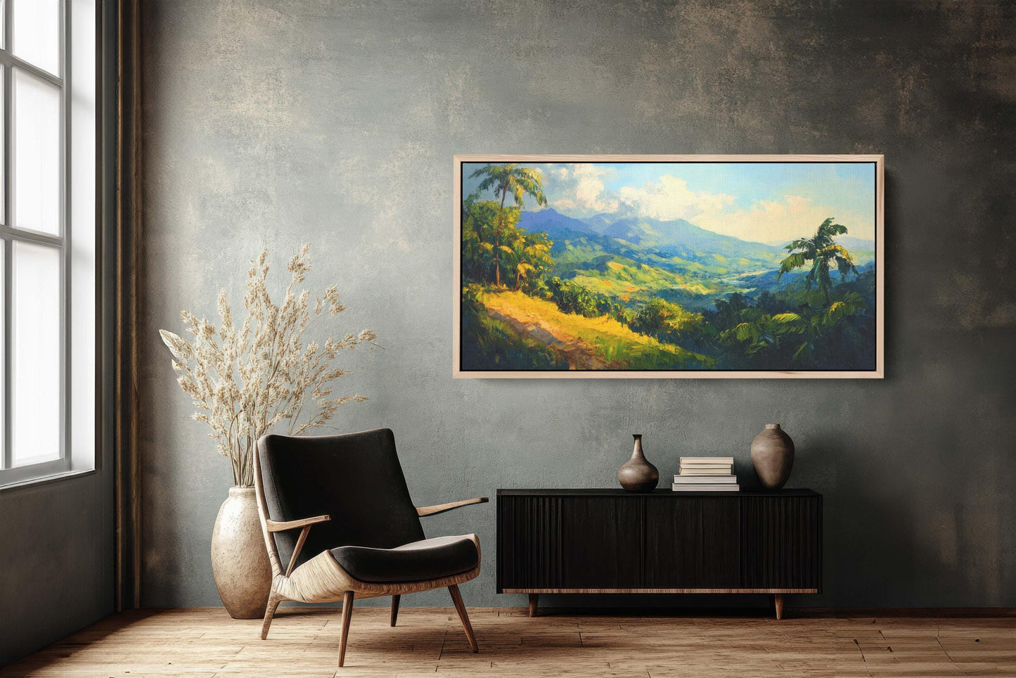 Blue Mountains, Jamaica Art, Tropical Decor, Tropics Art, Extra Large Print