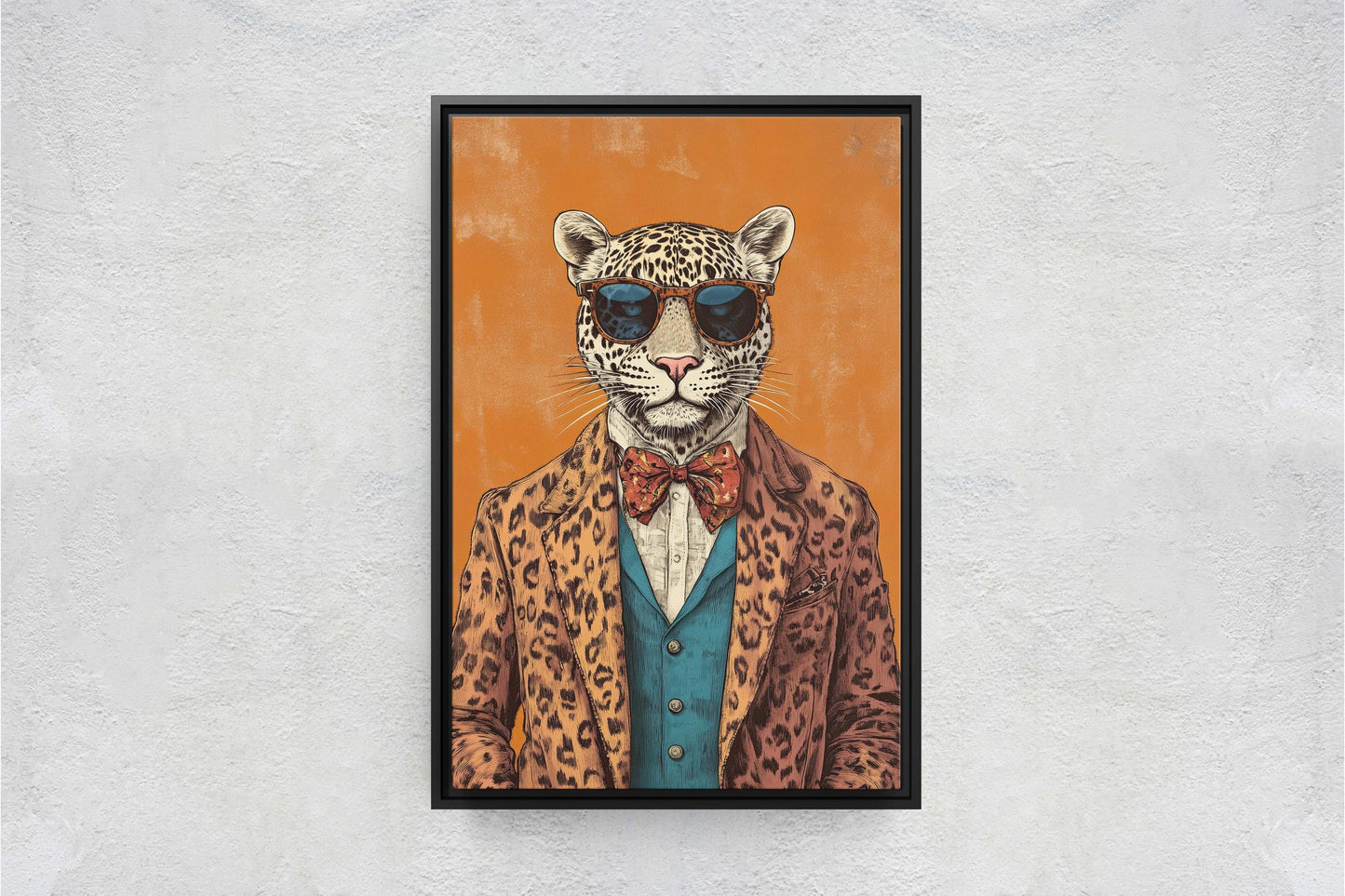 Hipster Leopard, Hipster Cheetah, Modern Art, Animal Print