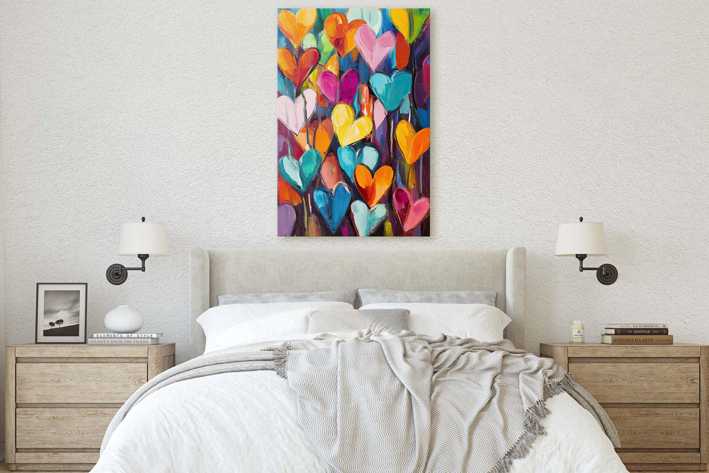Hearts Unbound, Colorful Hearts, Pop Art, Graffiti Print