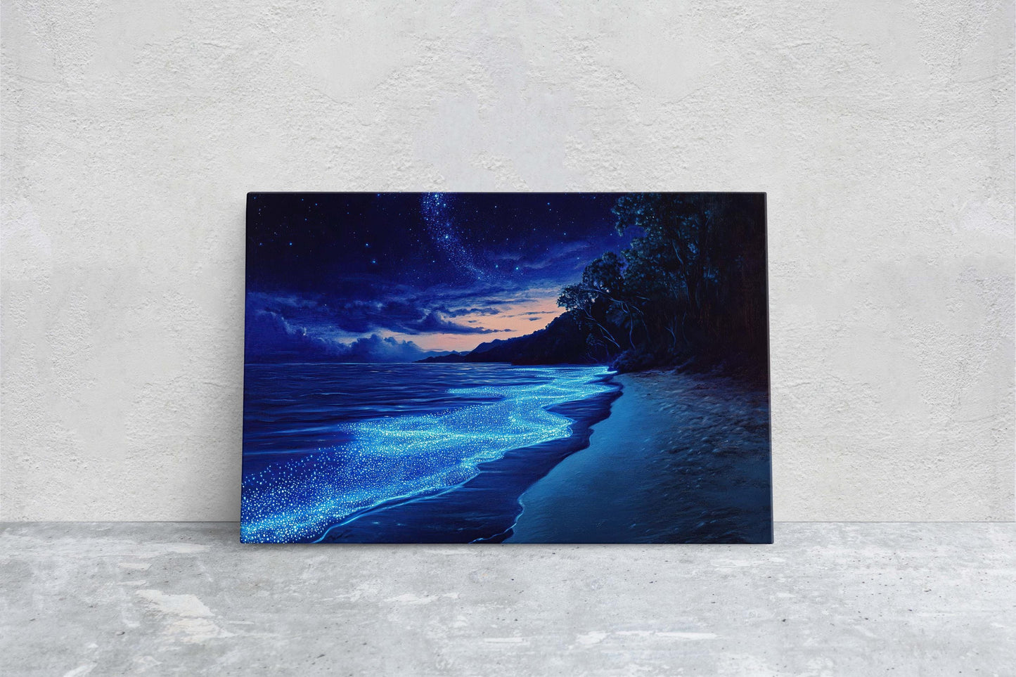 Beach Night Sky, Starry Beach, Bioluminescence, Night Beach