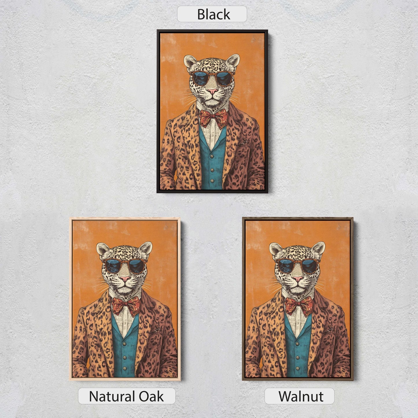 Hipster Leopard, Hipster Cheetah, Modern Art, Animal Print