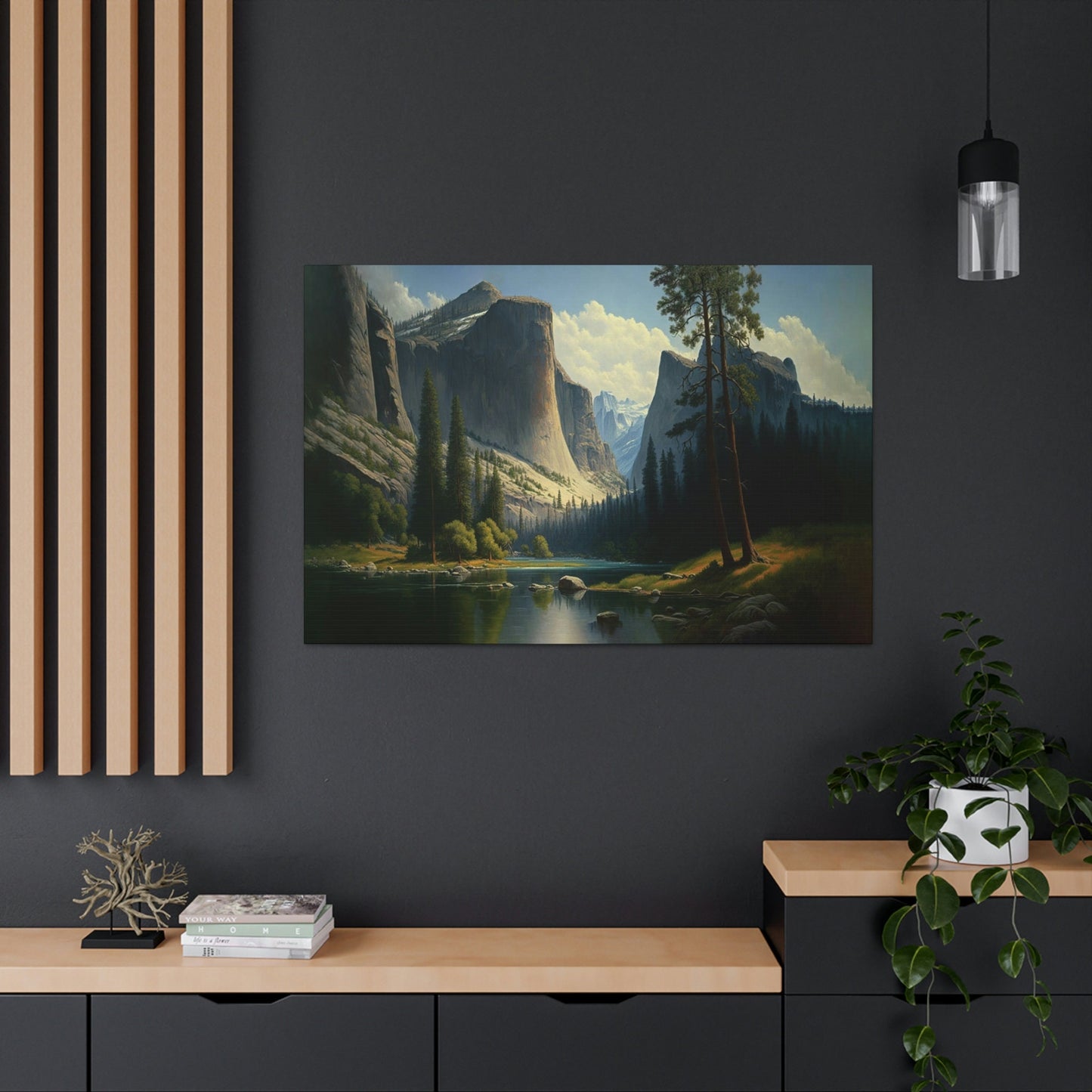 Yosemite National Park Canvas Art Ready To Hang Large Print, Oil Painting