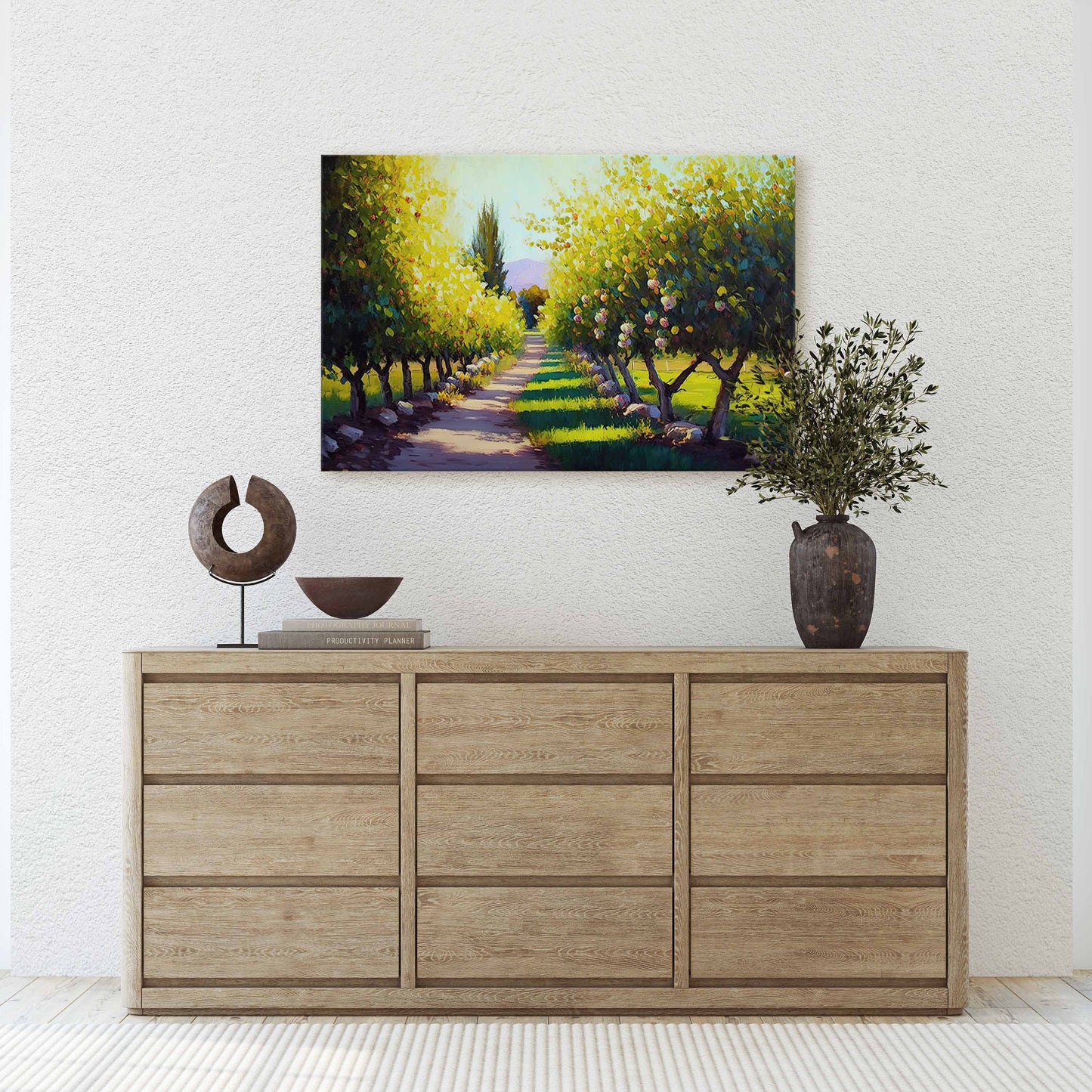 Apple Orchard Canvas Art Ready To Hang Large Print