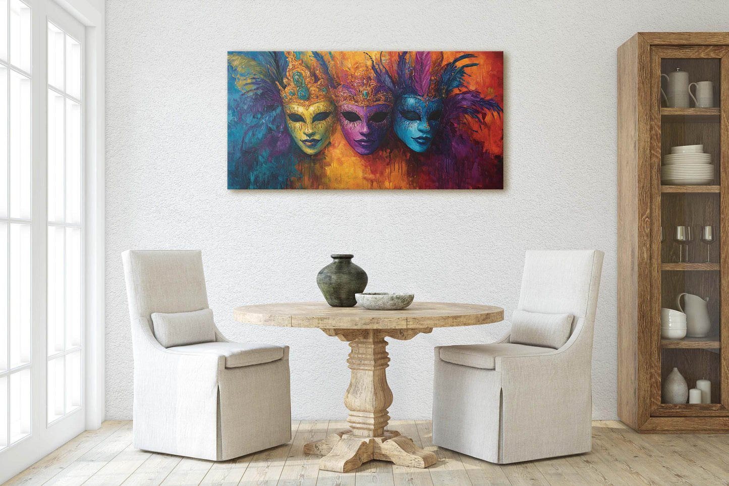 Mardi Gras Mask, Masquerade Print, Maximalist Decor, New Orleans, Carnival Art