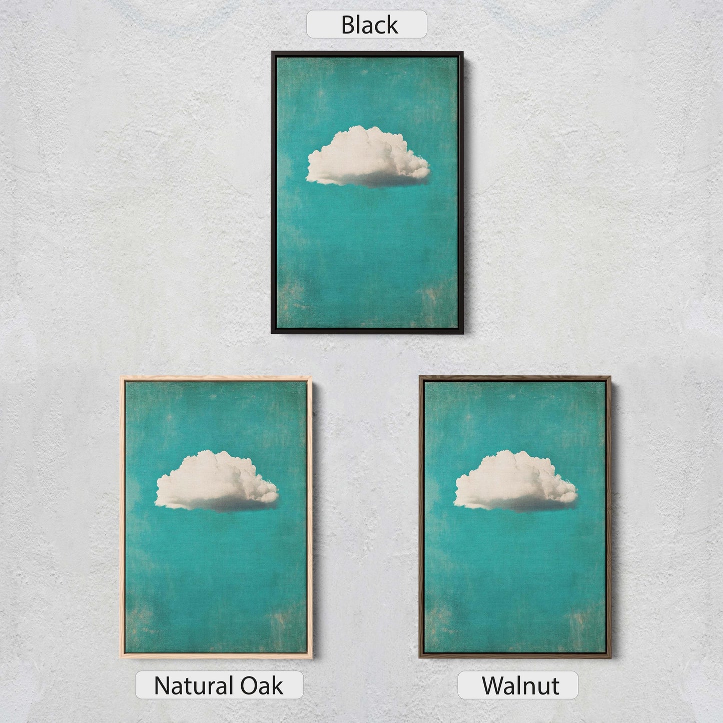 Maximalist Cloud, Emerald Green, Blue Tones