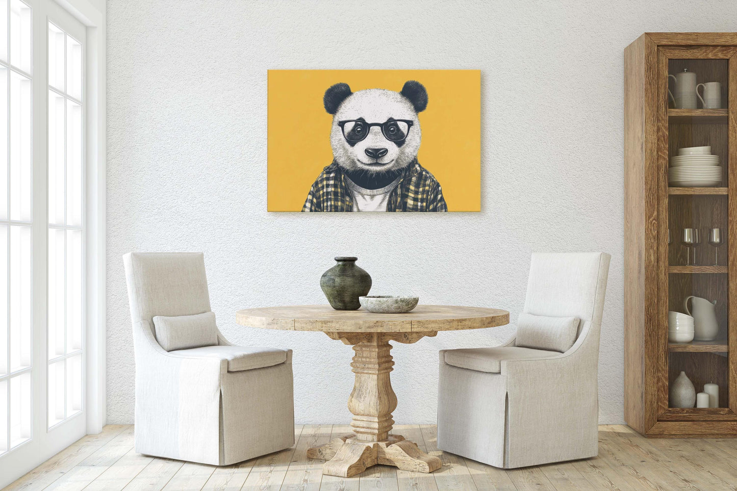 Hipster Panda, Pop Art, Modern Decor, Street Art, Animal Art, Unique Art, Kids Room, Boys Room, Girls Room