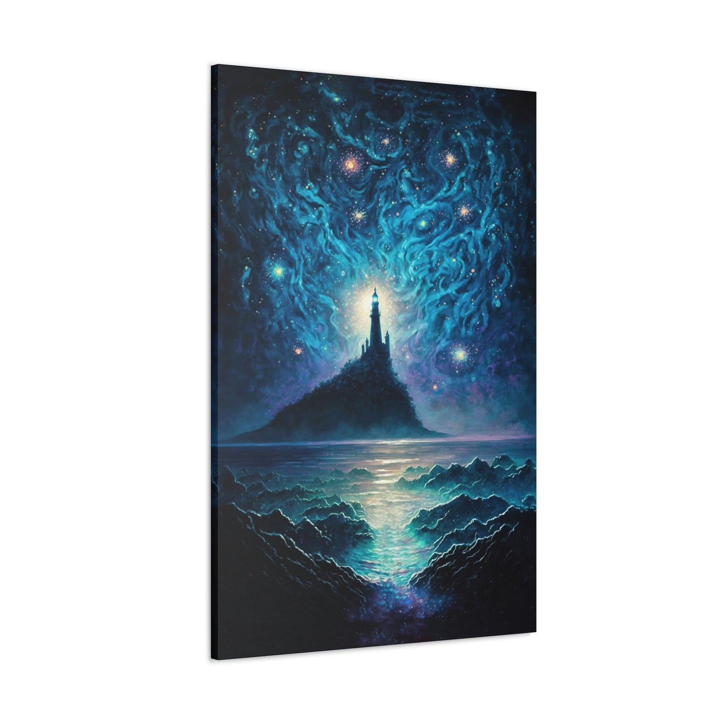 Mystical Lighthouse Canvas Art Ready To Hang