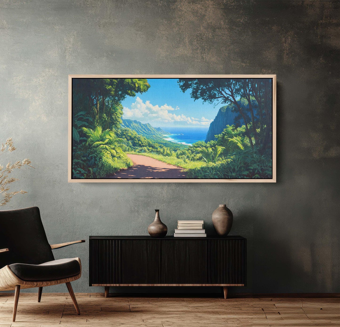 Road to Hana, Maui Hawaii Art, Beach Painting, Scenic Drive