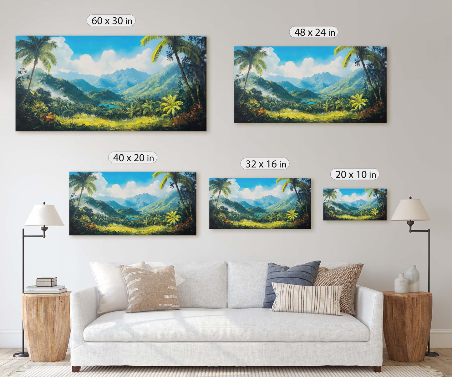 Blue Mountains Jamaica, Jamaica Wall Art, Nature painting
