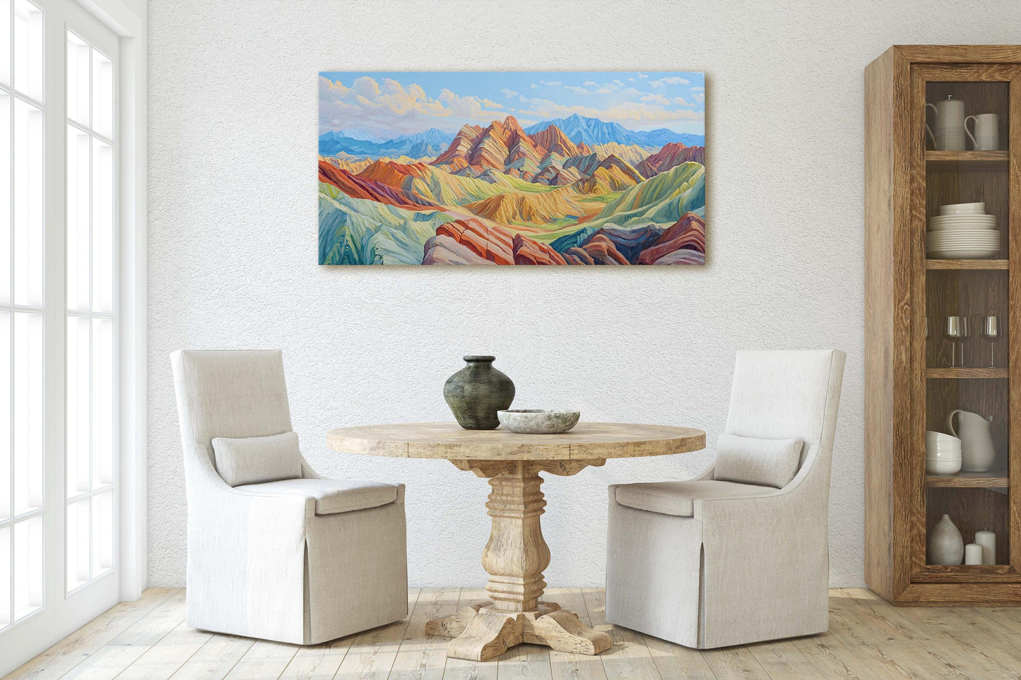 Danxia Landforms, Nature Landscape, Mountain Painting