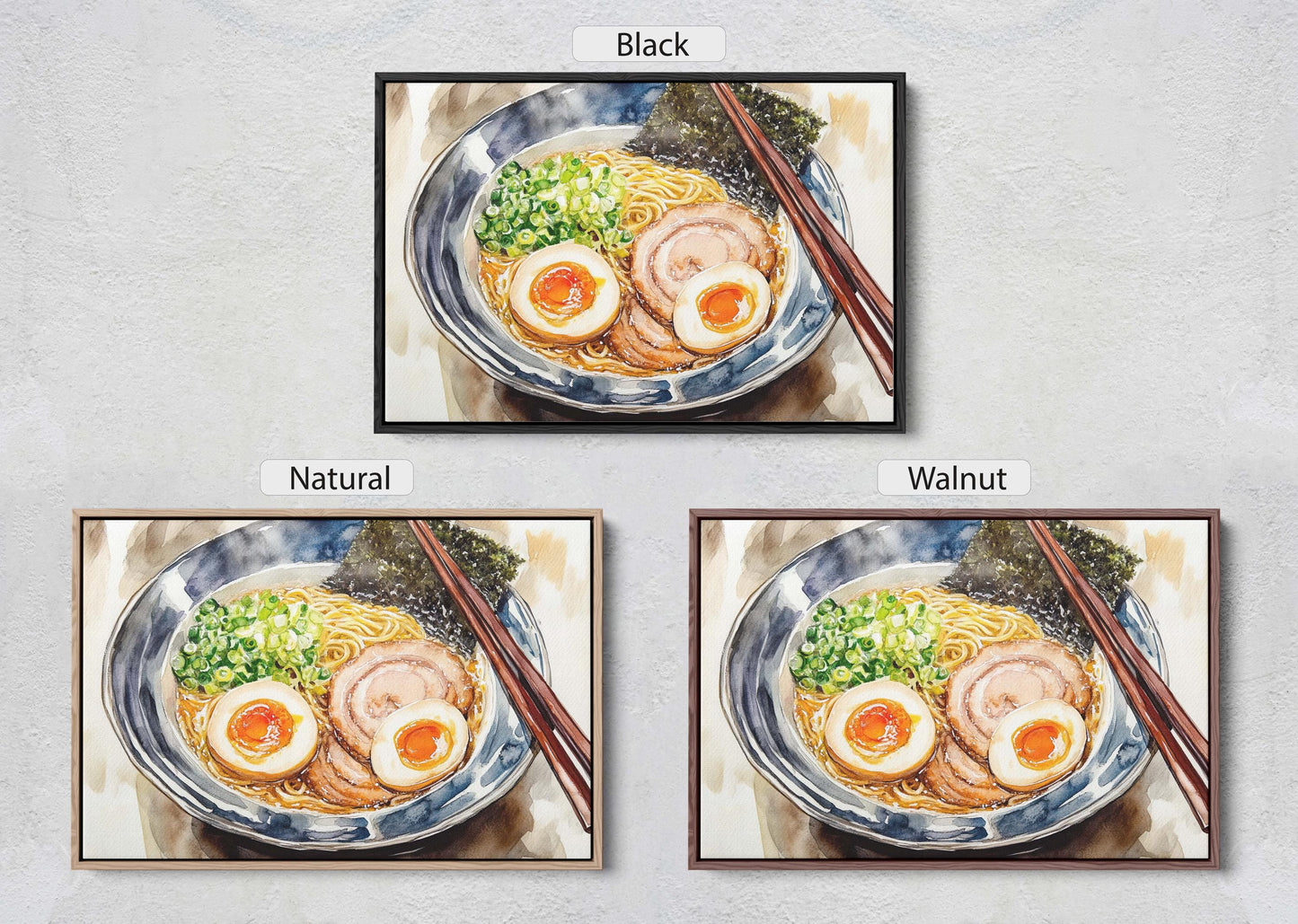 Ramen Print, Japan Art, Food Print, Kitchen Art