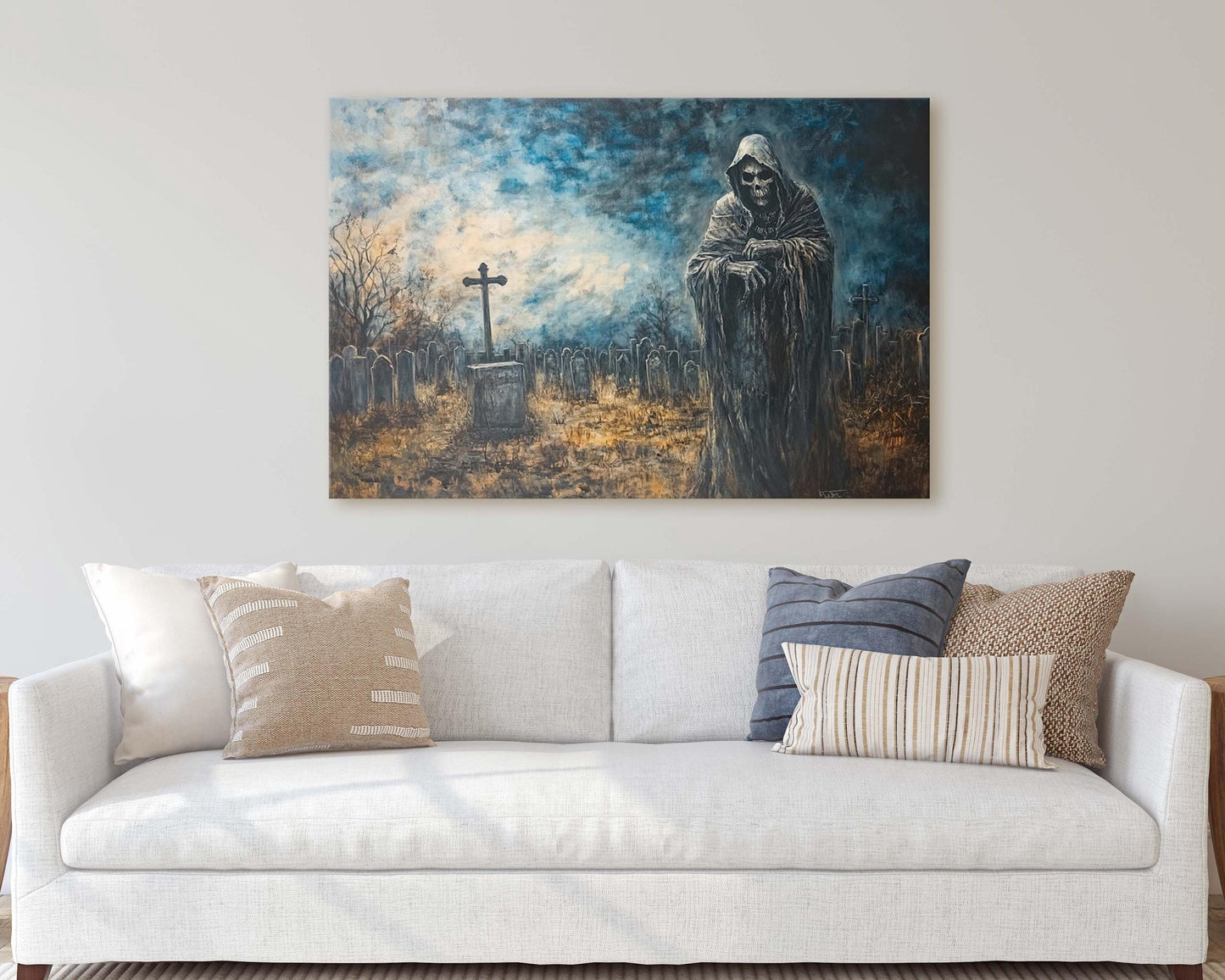 Grim Reaper, Death Cemetery, Graves Night, Creepy Art, Gothic Halloween, Dark Academia, Dark Arts