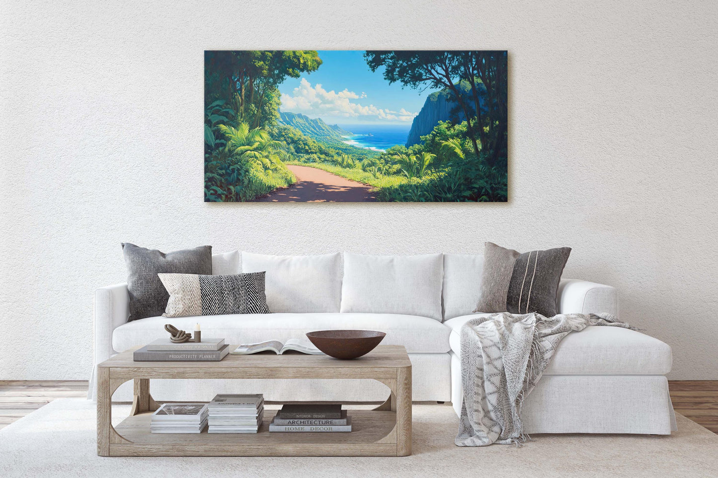 Road to Hana, Maui Hawaii Art, Beach Painting, Scenic Drive