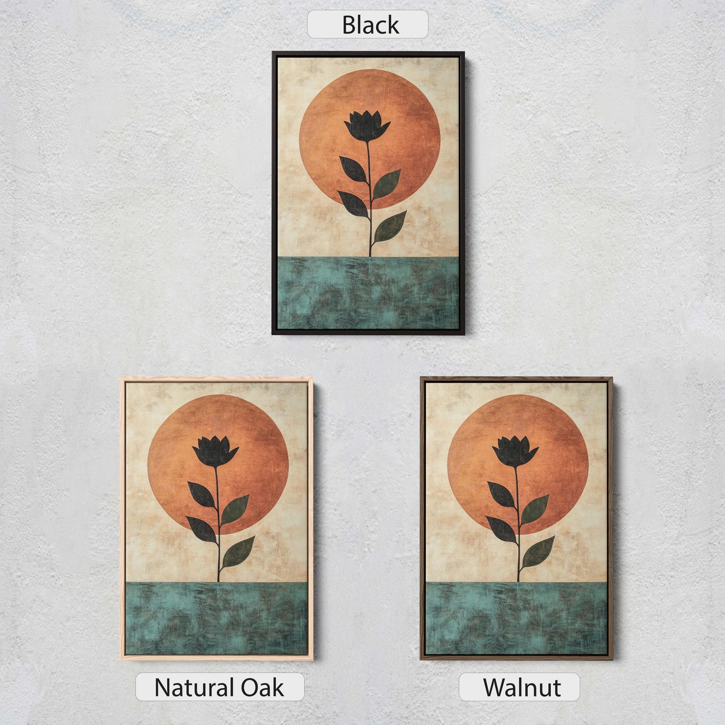Terracotta Rose, Flower Decor, Earth Tones, Boho Minimalist