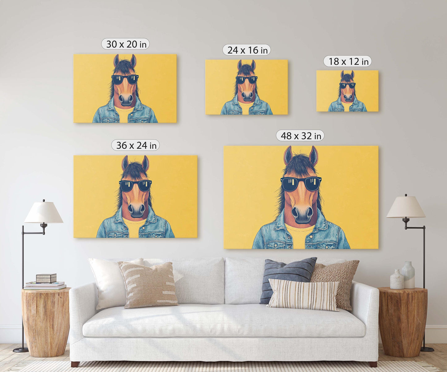 Hipster Horse Print, Street Art, Graffiti Print, Pop Art, Modern Decor