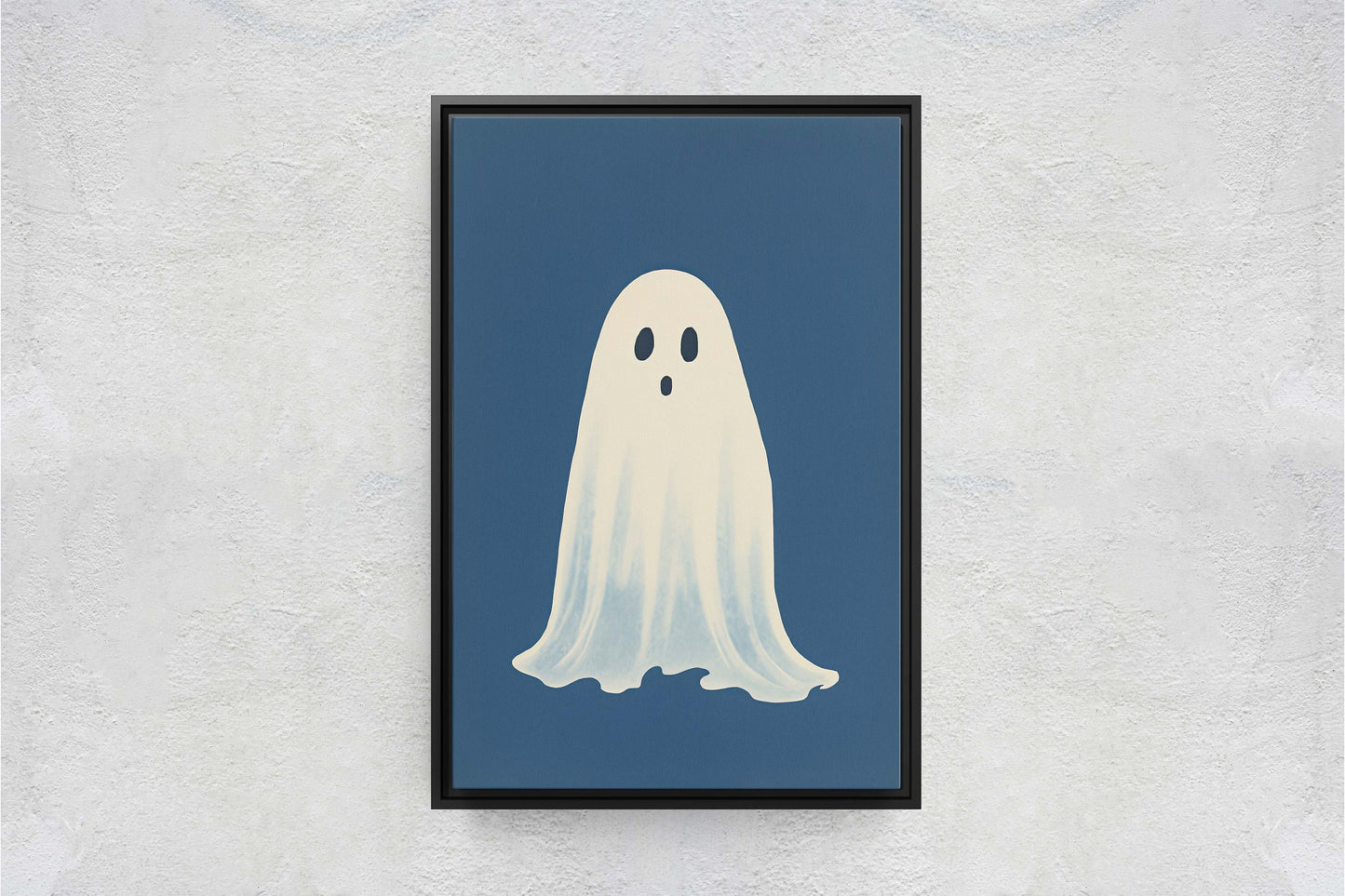 Cute Ghost Illustration, Halloween Ghost, Friendly Ghost, Happy Ghost, Fun Spirit, Halloween Poster, Canvas Art, Kid Friendly Halloween