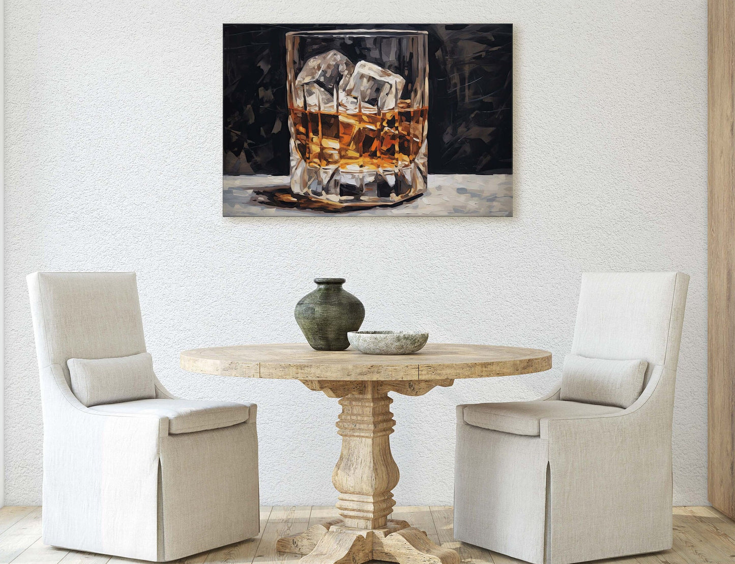 Scotch on the rocks, Bar Decor, Restaurant art, Kitchen Decor, Dining Room Art, Whiskey, Cocktail Print