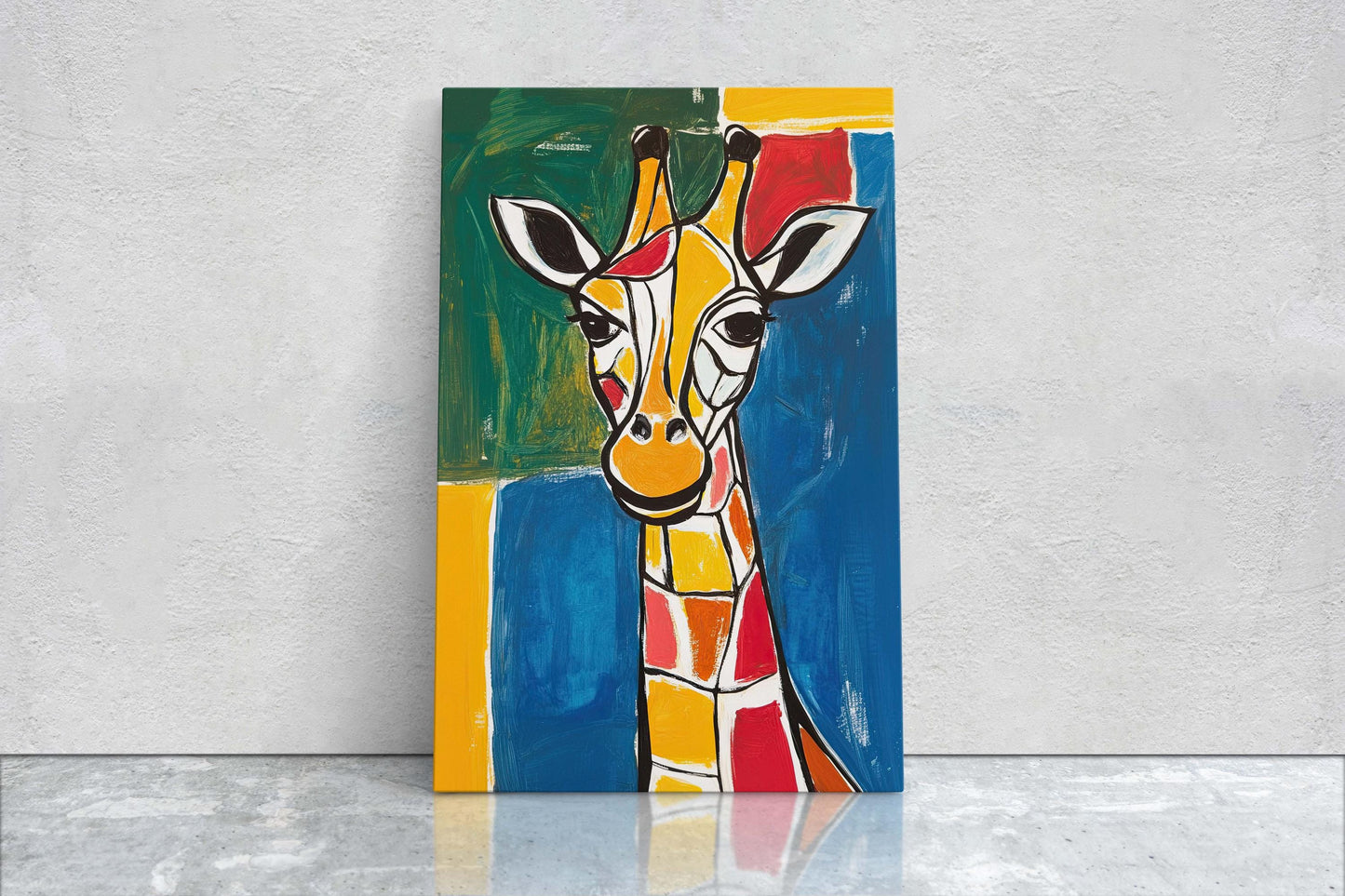 Giraffe Pop Art, Abstract Giraffe, Modern Print