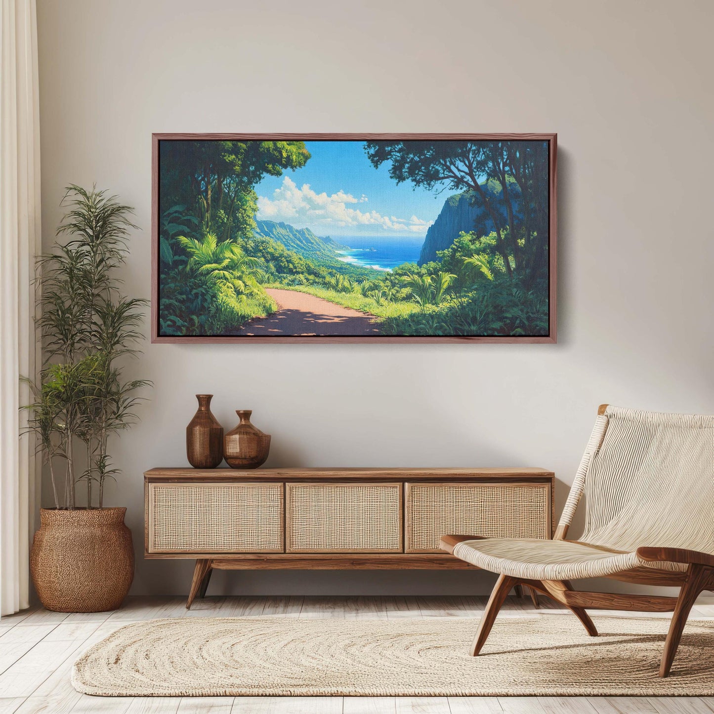 Road to Hana, Maui Hawaii Art, Beach Painting, Scenic Drive