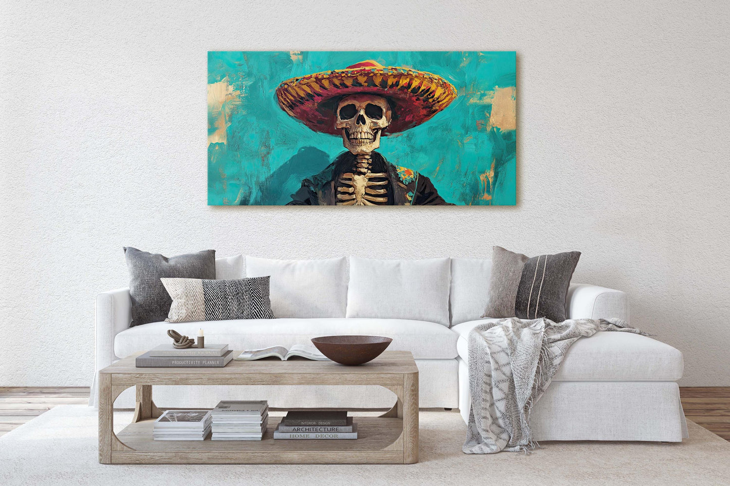 Skeleton Day of the Dead, Calavera, Dia De Los Muertos, Blue Green