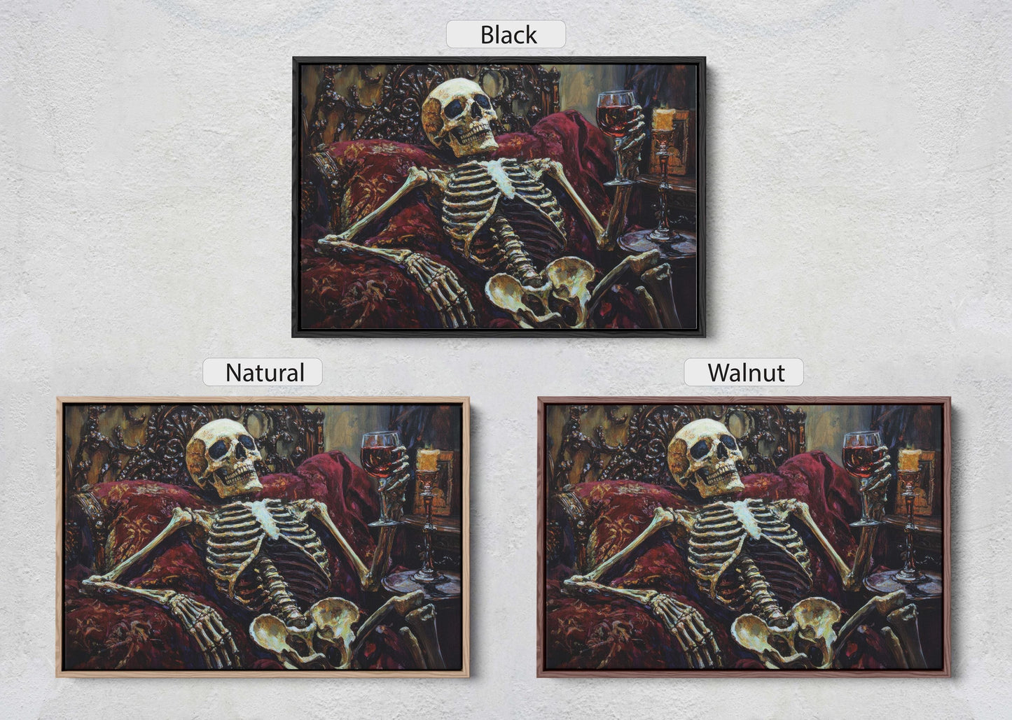 To Death, Skeleton Wine, Lounging Skeleton, Creepy Art, Gothic Halloween, Dark Academia, Dark Arts