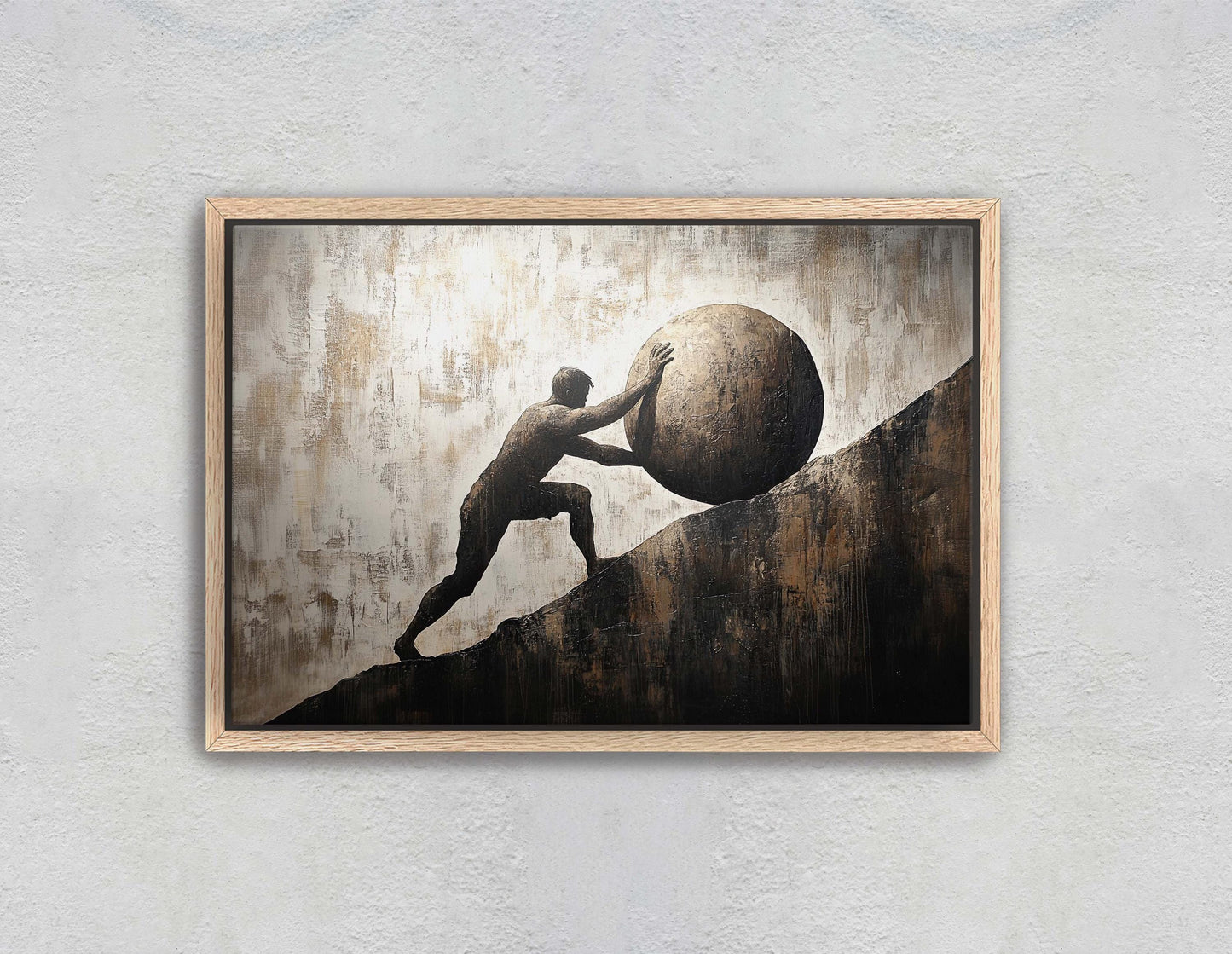 Sisyphus Art, Mythology Painting