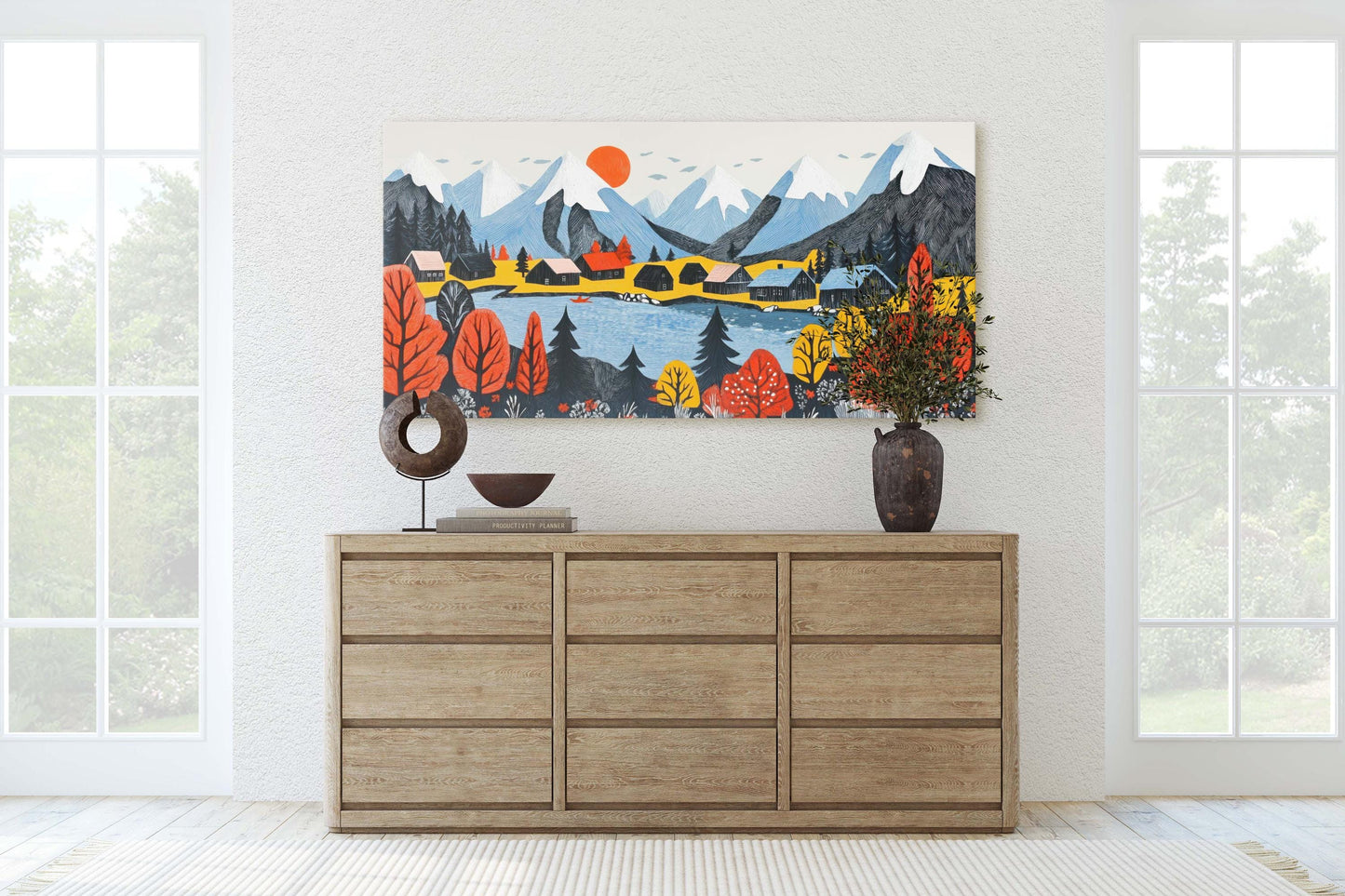 Scandinavian Mountain, Mountain Village, Mountain Town